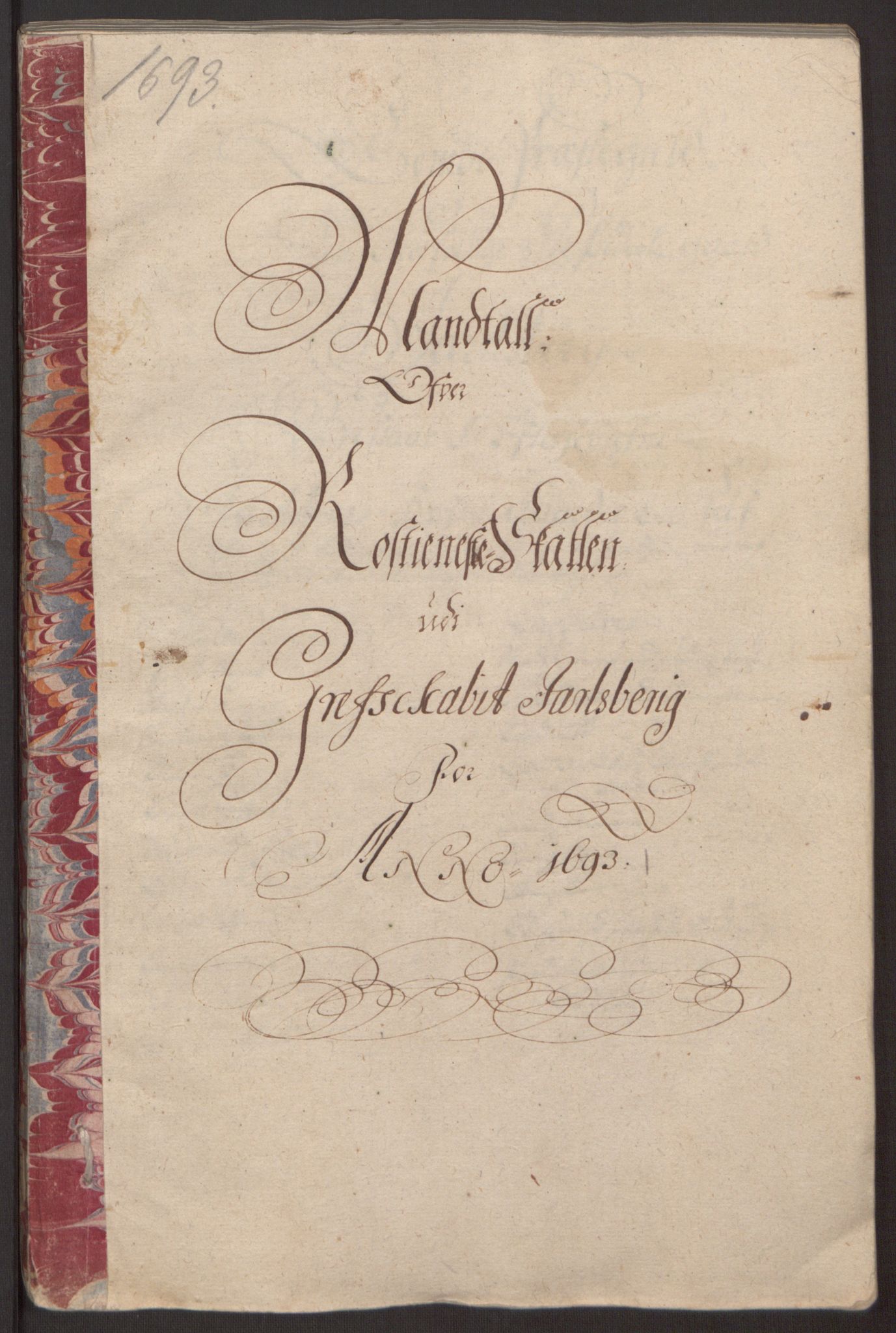Rentekammeret inntil 1814, Reviderte regnskaper, Fogderegnskap, RA/EA-4092/R32/L1866: Fogderegnskap Jarlsberg grevskap, 1693, p. 313
