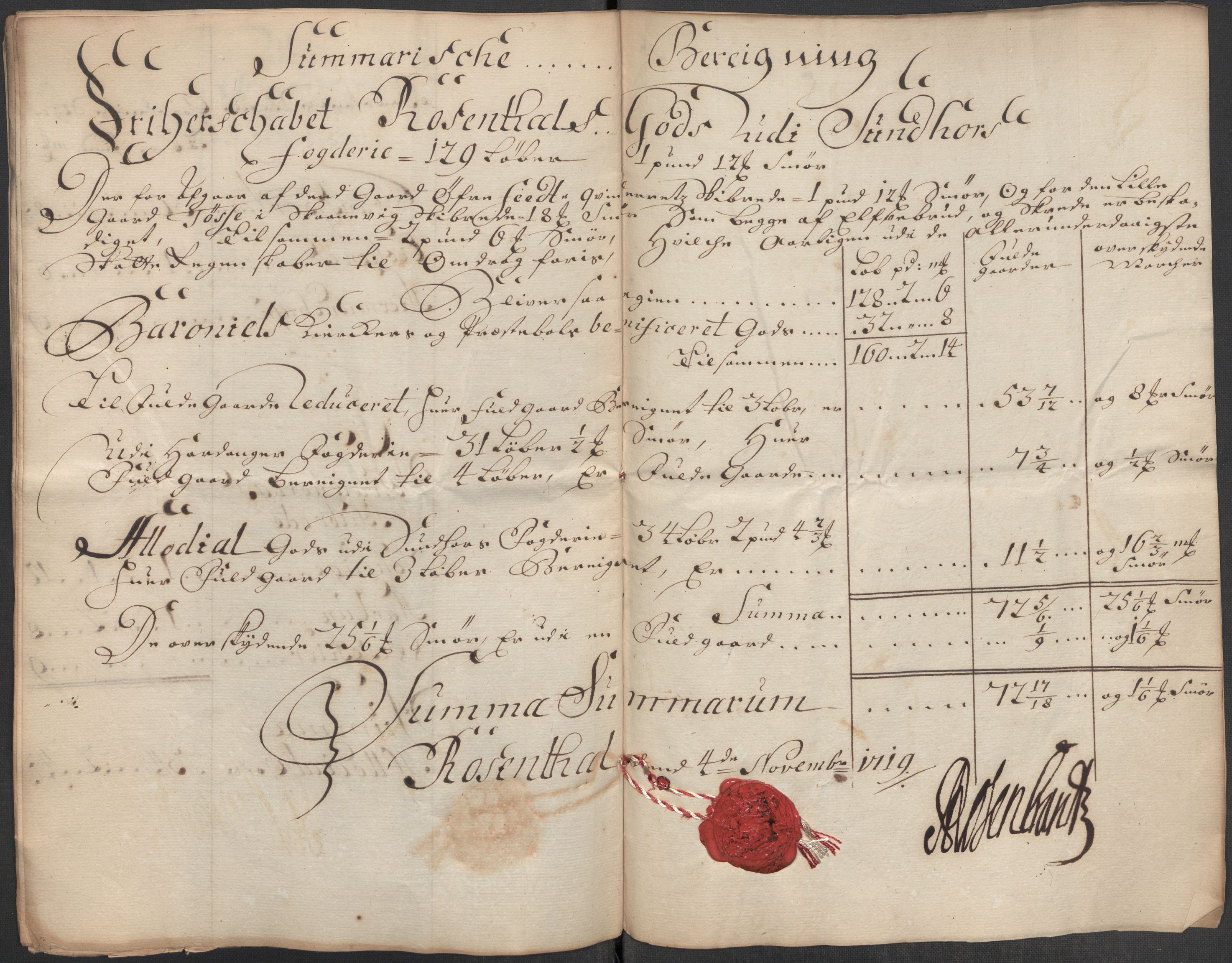 Rentekammeret inntil 1814, Reviderte regnskaper, Fogderegnskap, AV/RA-EA-4092/R49/L3140: Fogderegnskap Rosendal Baroni, 1718-1720, p. 119