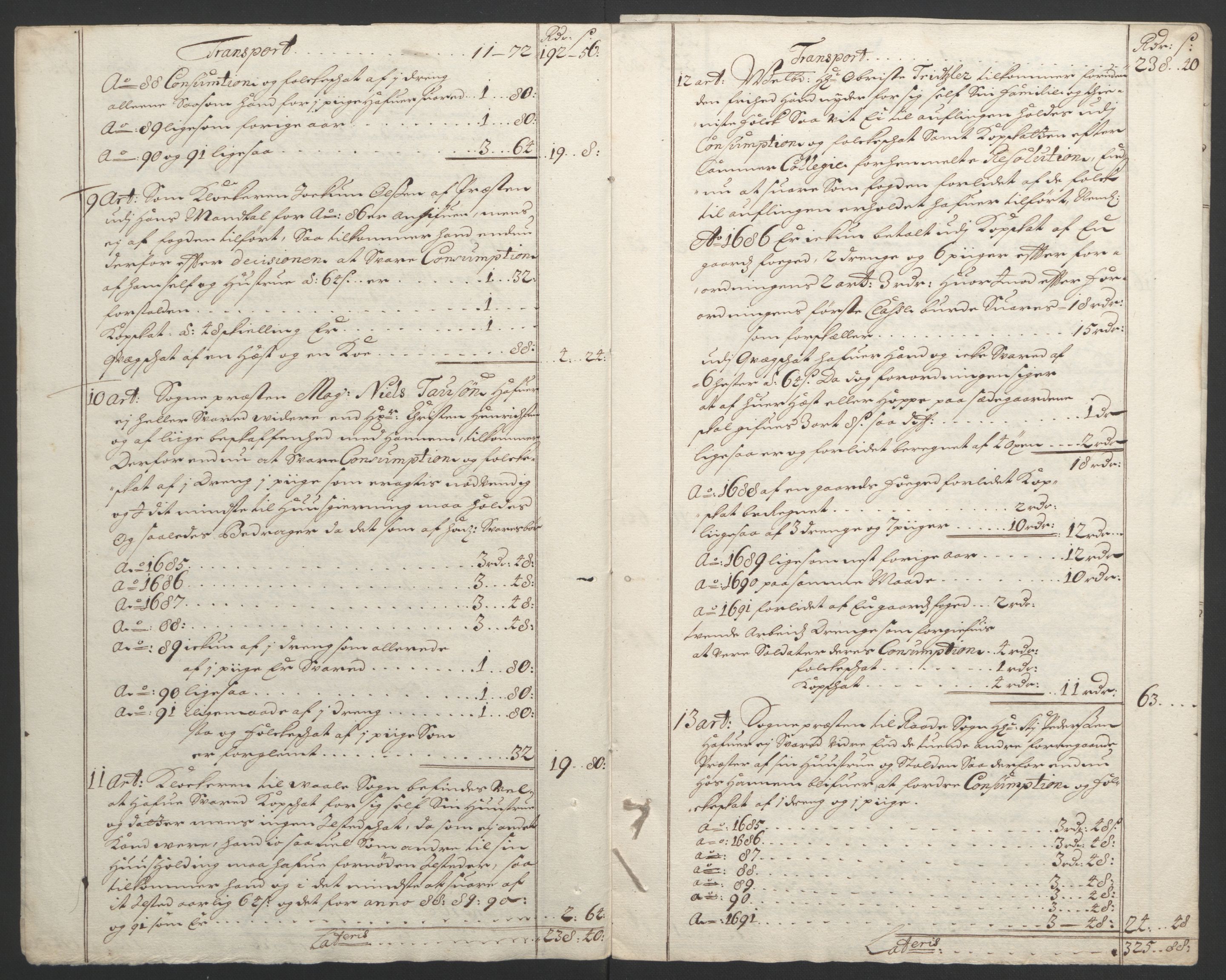 Rentekammeret inntil 1814, Reviderte regnskaper, Fogderegnskap, AV/RA-EA-4092/R04/L0122: Fogderegnskap Moss, Onsøy, Tune, Veme og Åbygge, 1695, p. 318