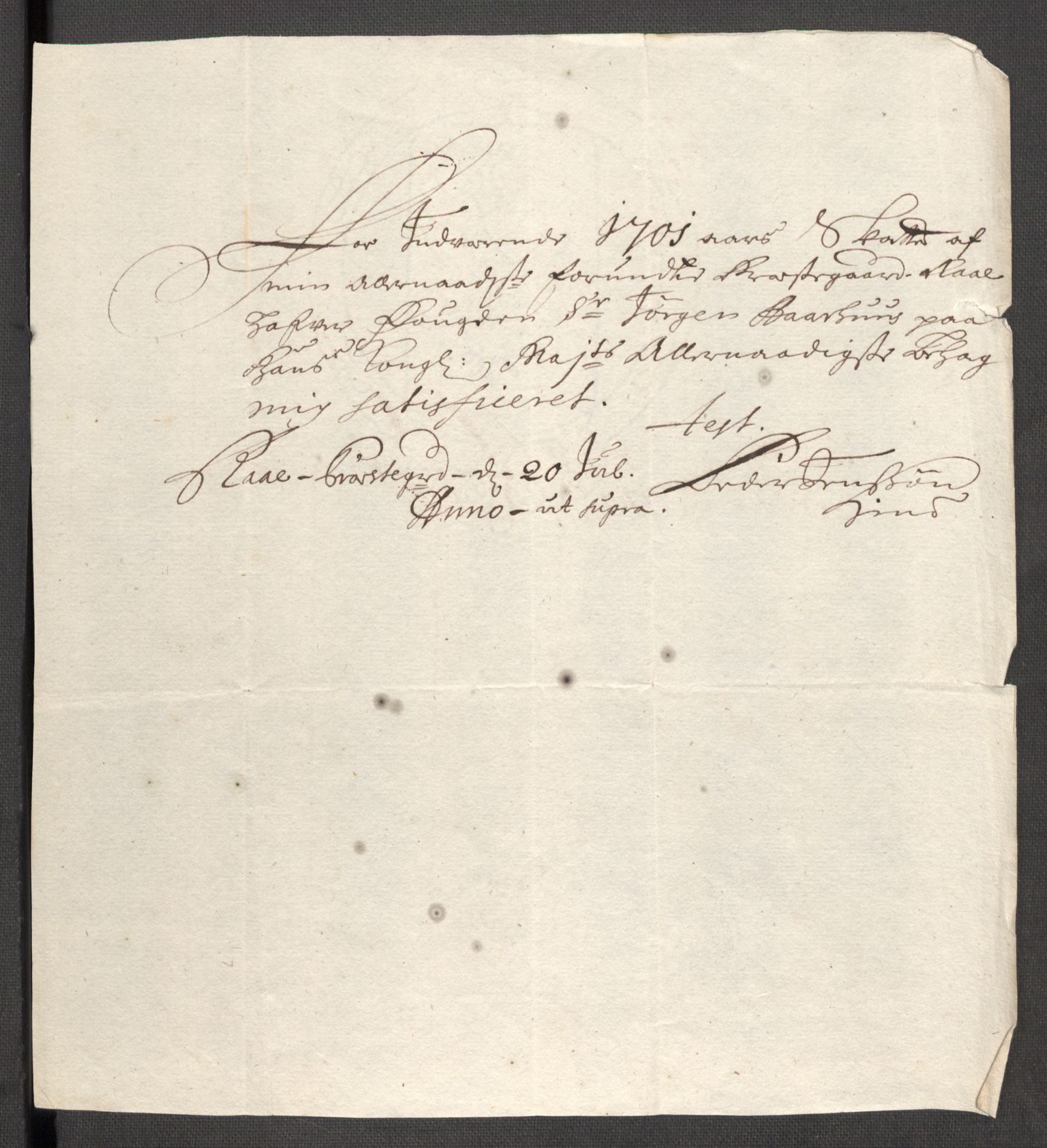 Rentekammeret inntil 1814, Reviderte regnskaper, Fogderegnskap, RA/EA-4092/R68/L4755: Fogderegnskap Senja og Troms, 1700-1704, p. 172