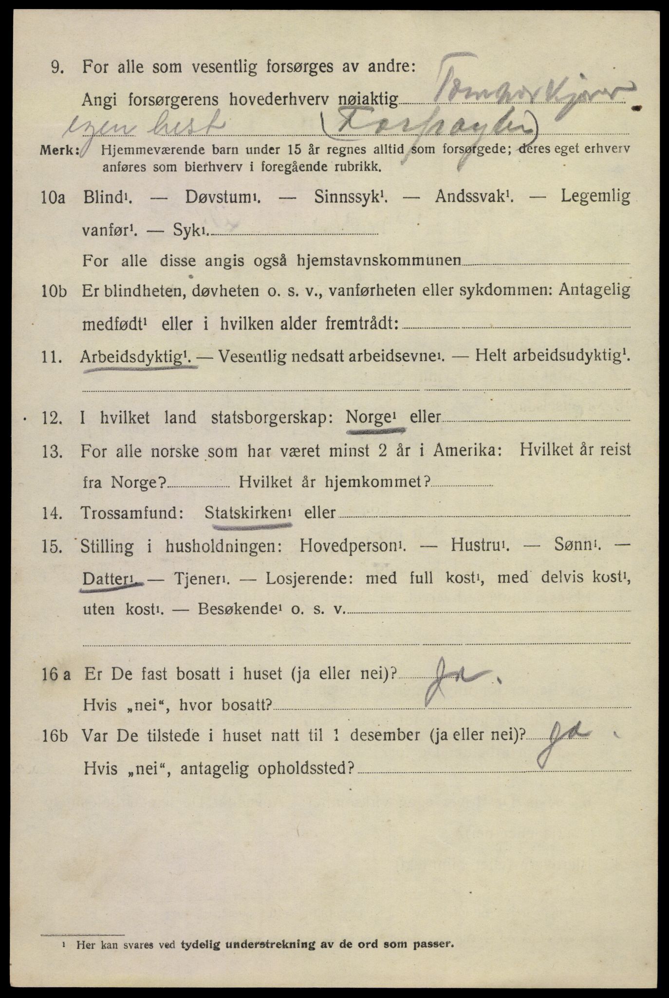 SAKO, 1920 census for Hedrum, 1920, p. 10226