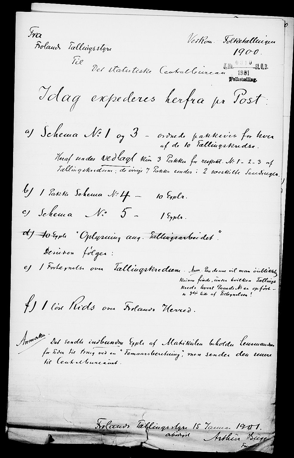 SAK, 1900 census for Froland, 1900, p. 38