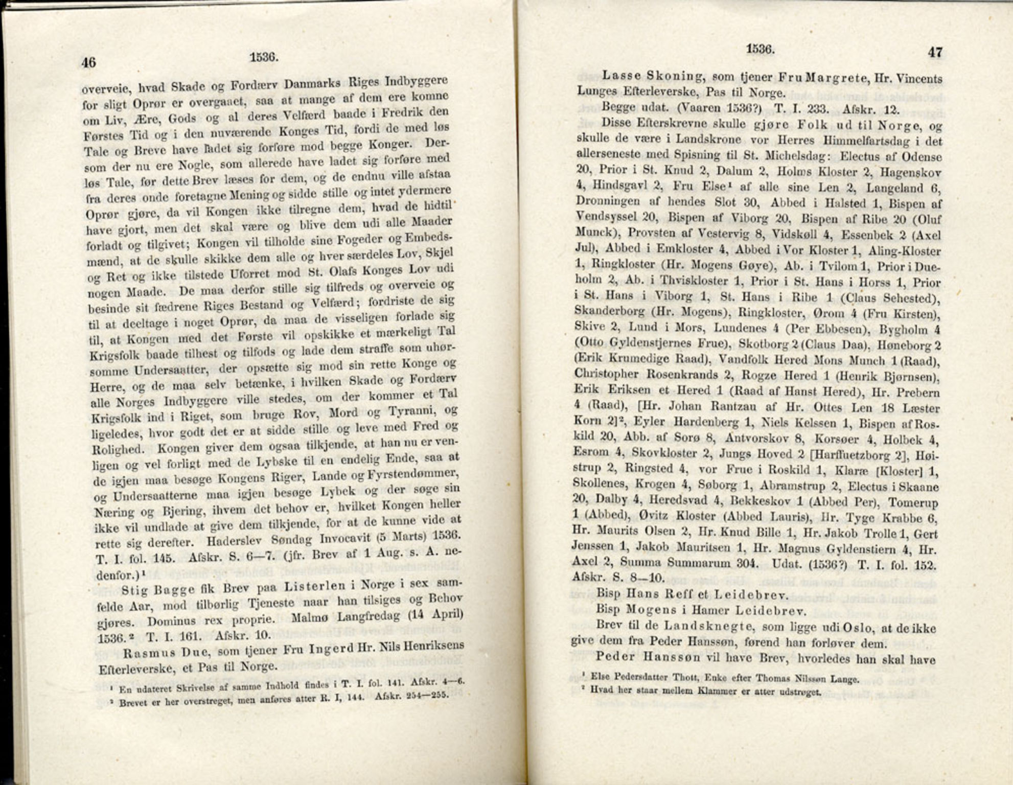 Publikasjoner utgitt av Det Norske Historiske Kildeskriftfond, PUBL/-/-/-: Norske Rigs-Registranter, bind 1, 1523-1571, p. 46-47