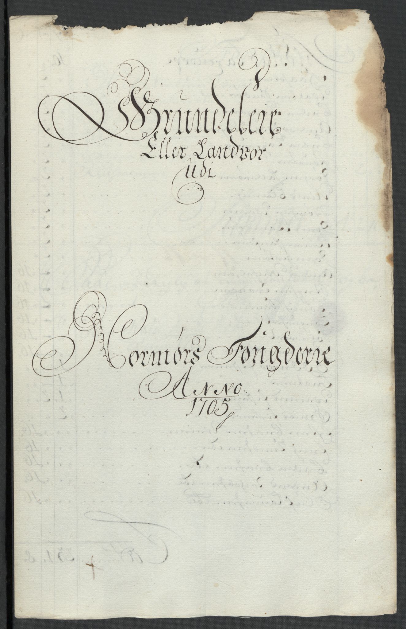 Rentekammeret inntil 1814, Reviderte regnskaper, Fogderegnskap, RA/EA-4092/R56/L3741: Fogderegnskap Nordmøre, 1705, p. 104