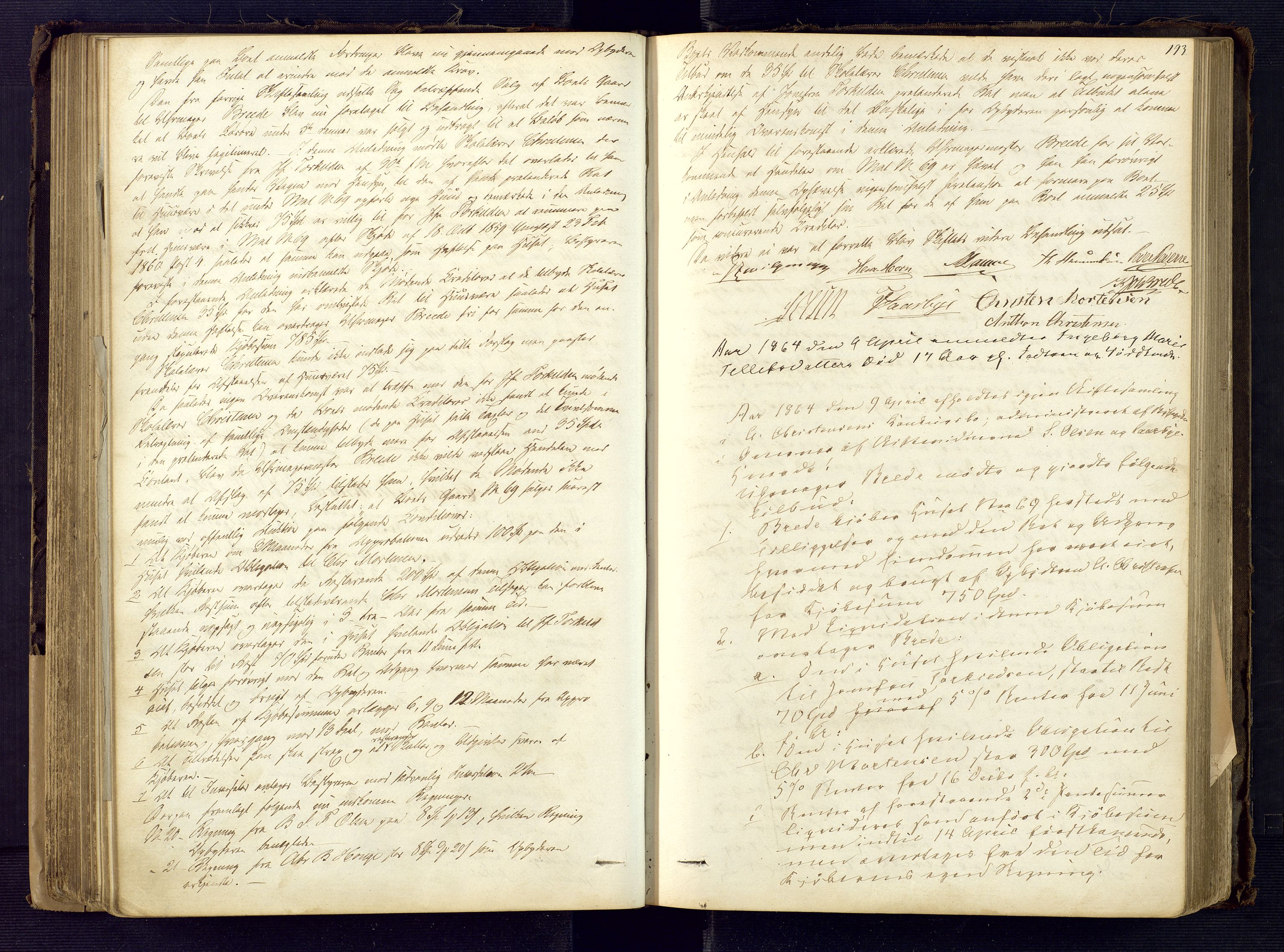 Risør byfogd, AV/SAK-1222-0005/H/Hc/L0002: Skifteprotokoll nr. 2, 1858-1871, p. 193