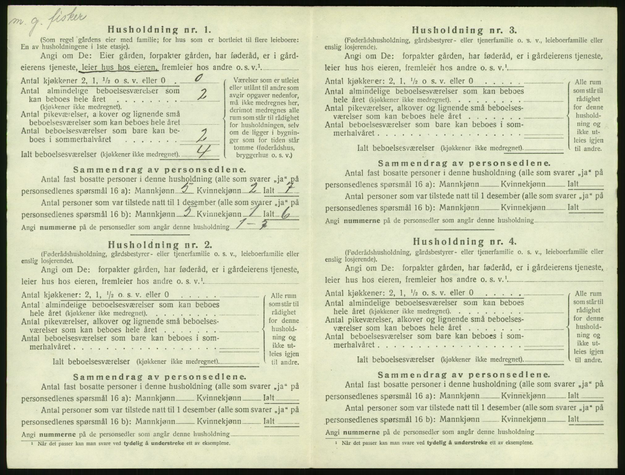 SAT, 1920 census for Edøy, 1920, p. 237