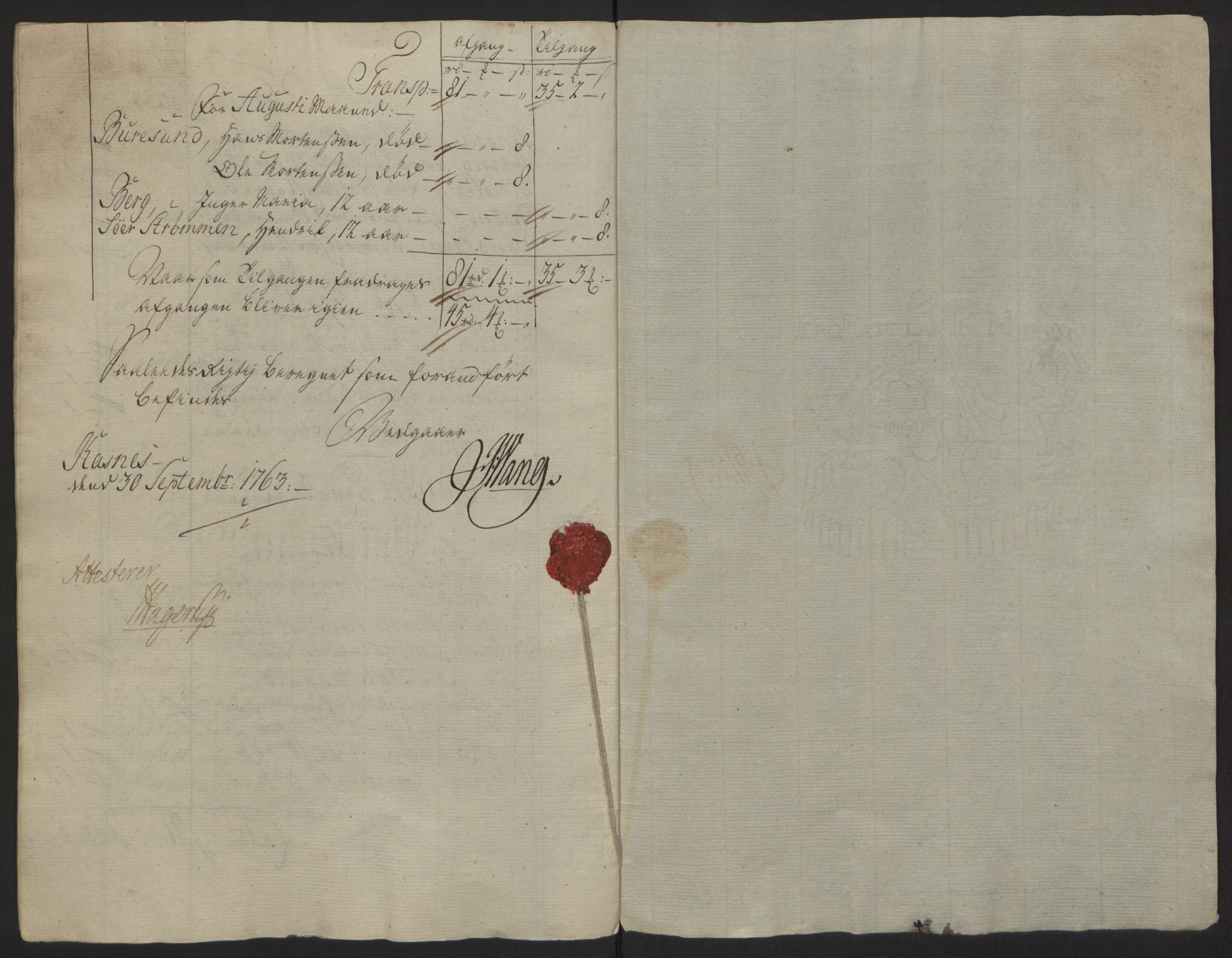 Rentekammeret inntil 1814, Reviderte regnskaper, Fogderegnskap, RA/EA-4092/R68/L4845: Ekstraskatten Senja og Troms, 1762-1765, p. 190