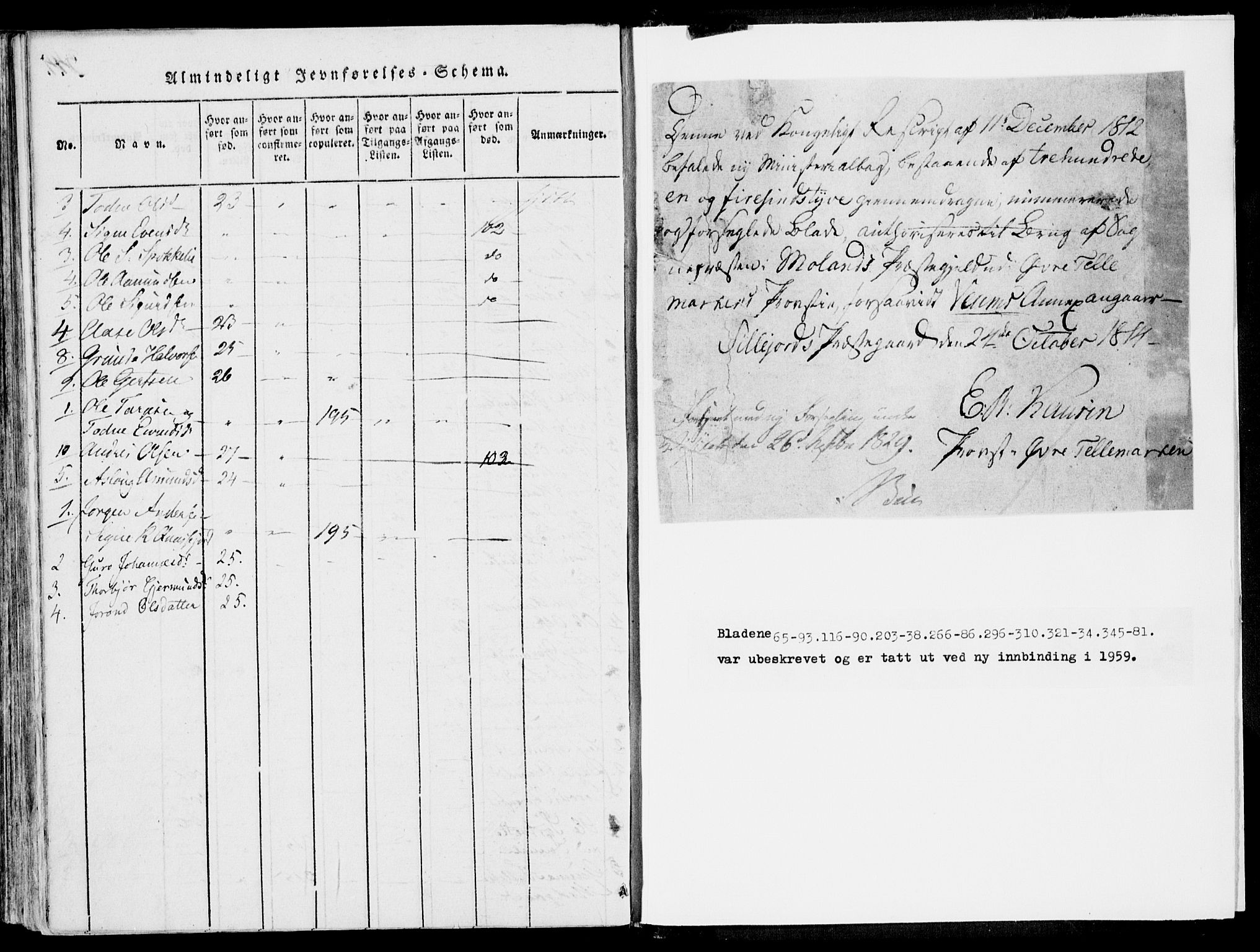 Fyresdal kirkebøker, SAKO/A-263/F/Fb/L0001: Parish register (official) no. II 1, 1815-1854