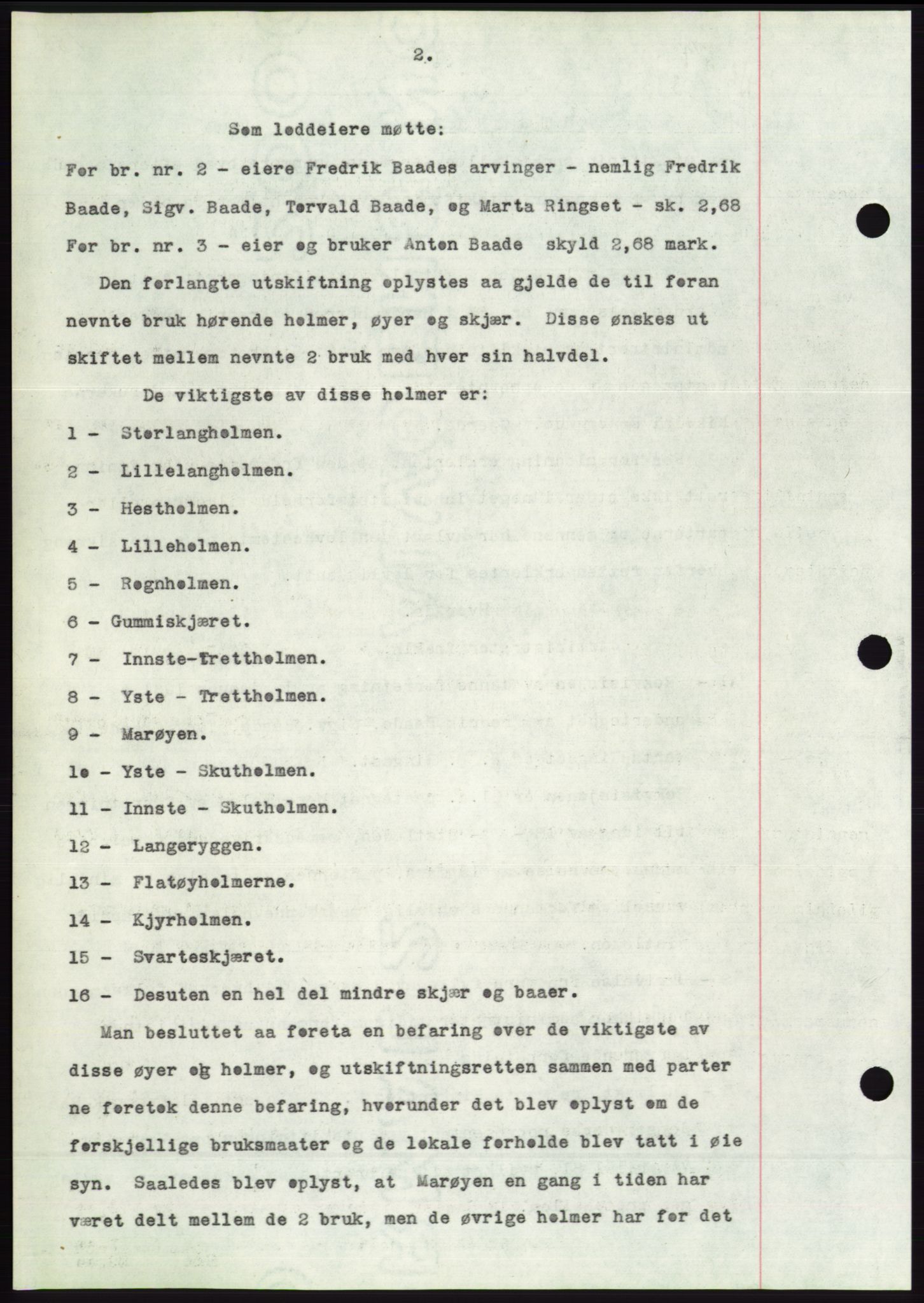 Søre Sunnmøre sorenskriveri, AV/SAT-A-4122/1/2/2C/L0062: Mortgage book no. 56, 1936-1937, Diary no: : 59/1937