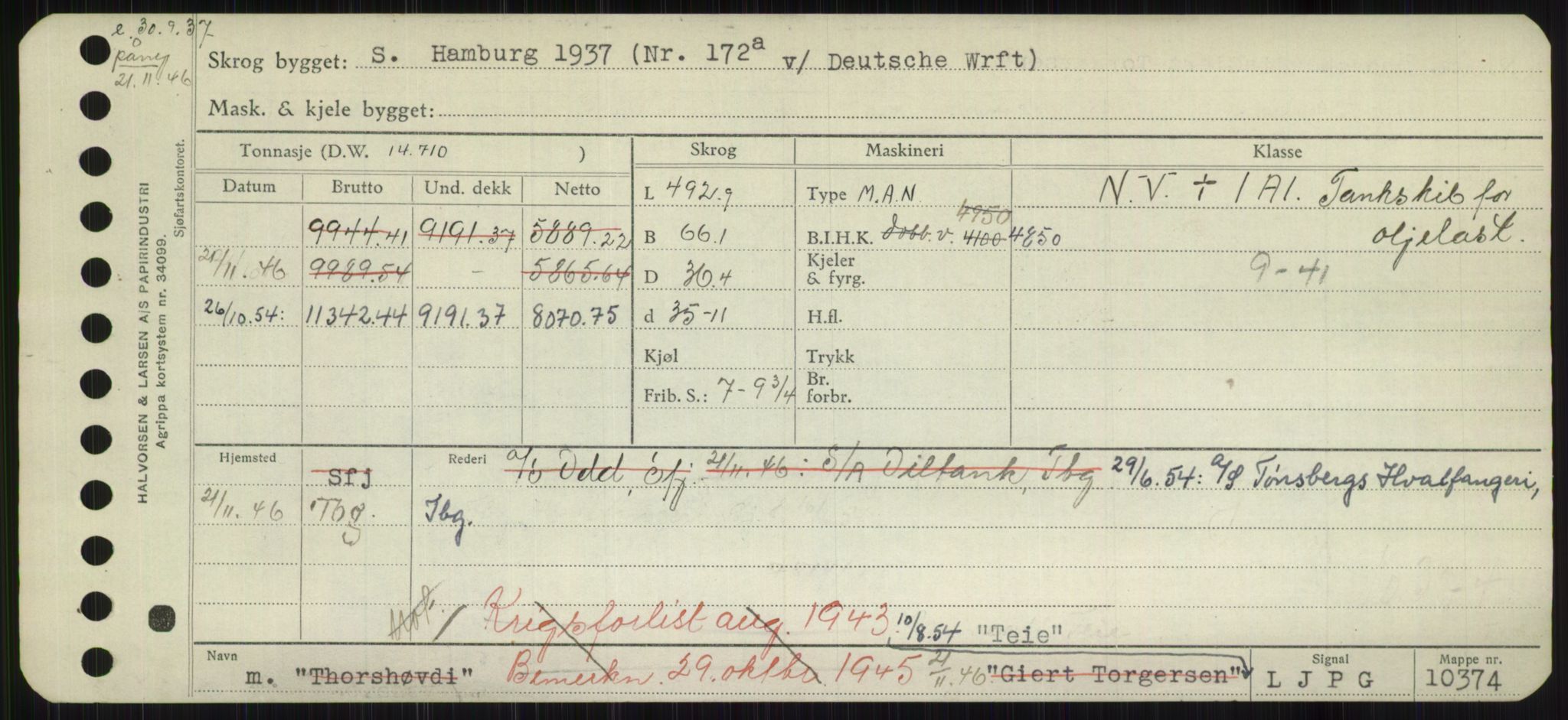 Sjøfartsdirektoratet med forløpere, Skipsmålingen, RA/S-1627/H/Hb/L0005: Fartøy, T-Å, p. 65