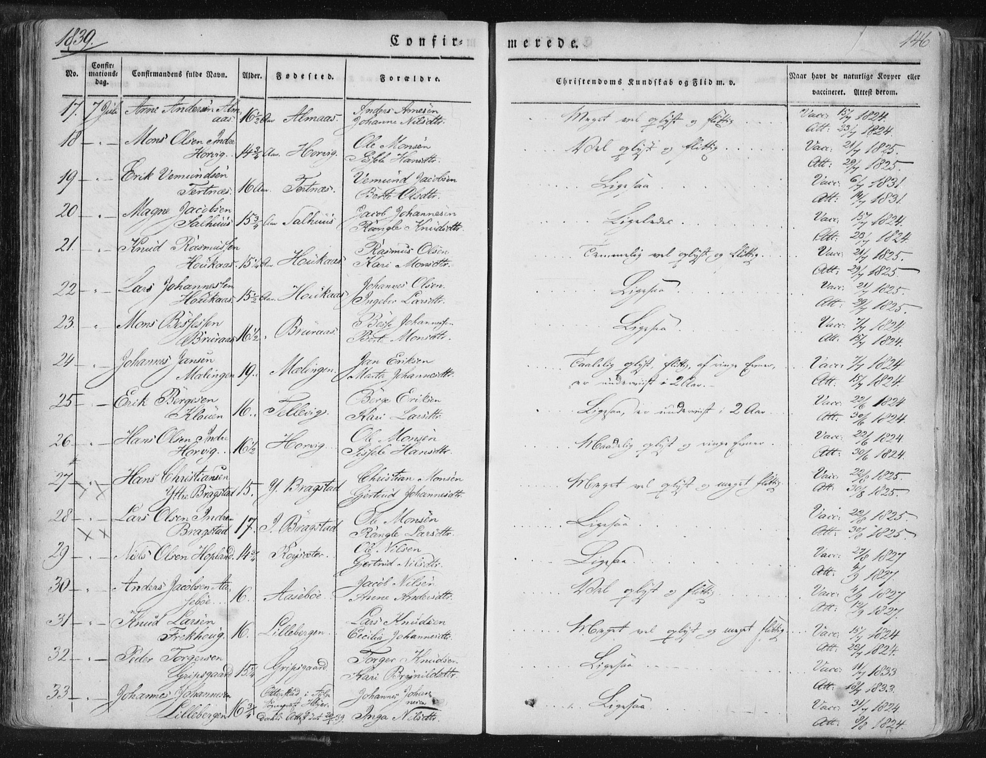 Hamre sokneprestembete, SAB/A-75501/H/Ha/Haa/Haaa/L0012: Parish register (official) no. A 12, 1834-1845, p. 146