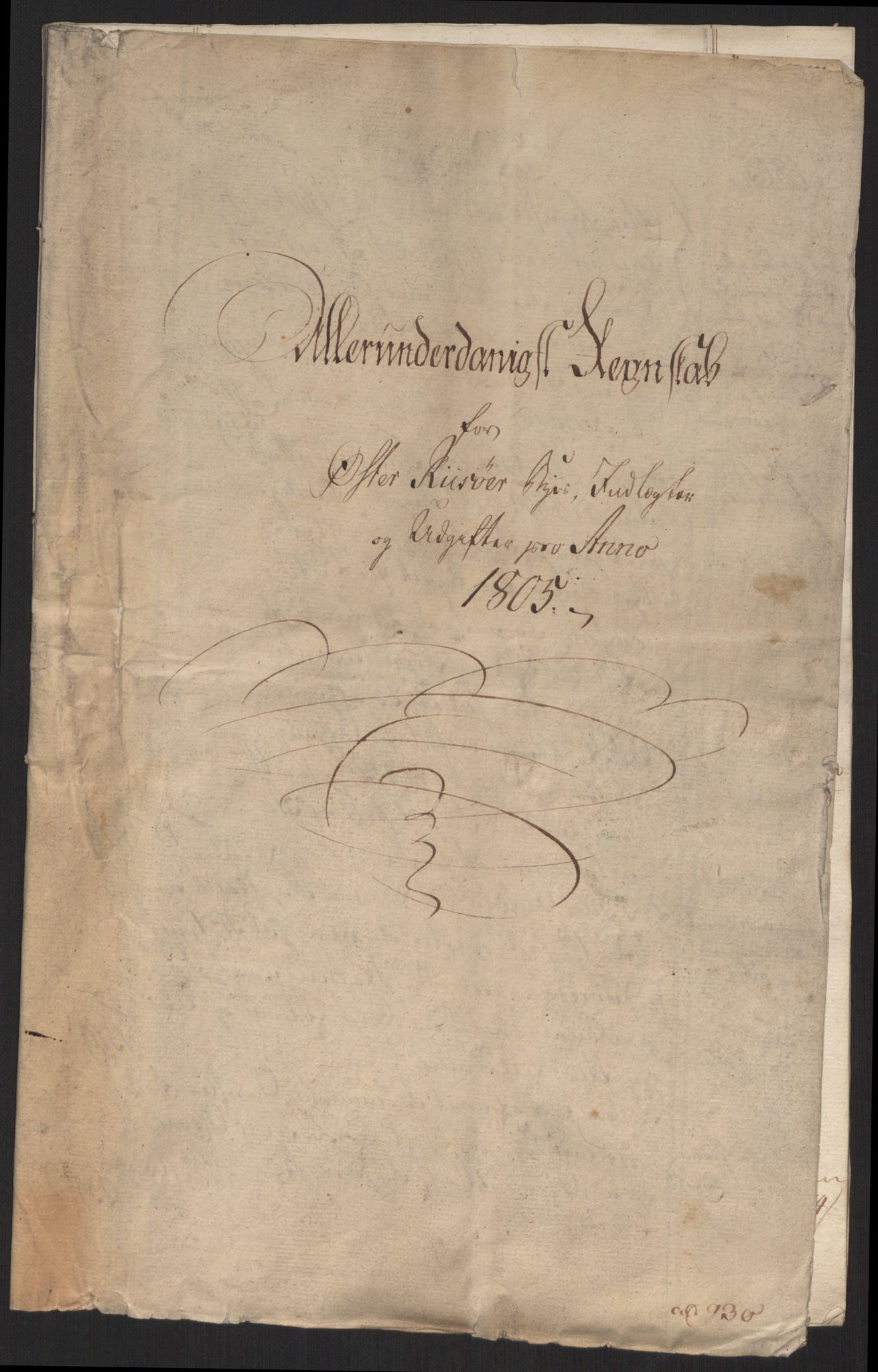 Danske Kanselli 1800-1814, AV/RA-EA-3024/K/Kk/Kka/Kkac/L0237: Kjøpstadregnskap Øster Risør, 1805-1810, p. 2