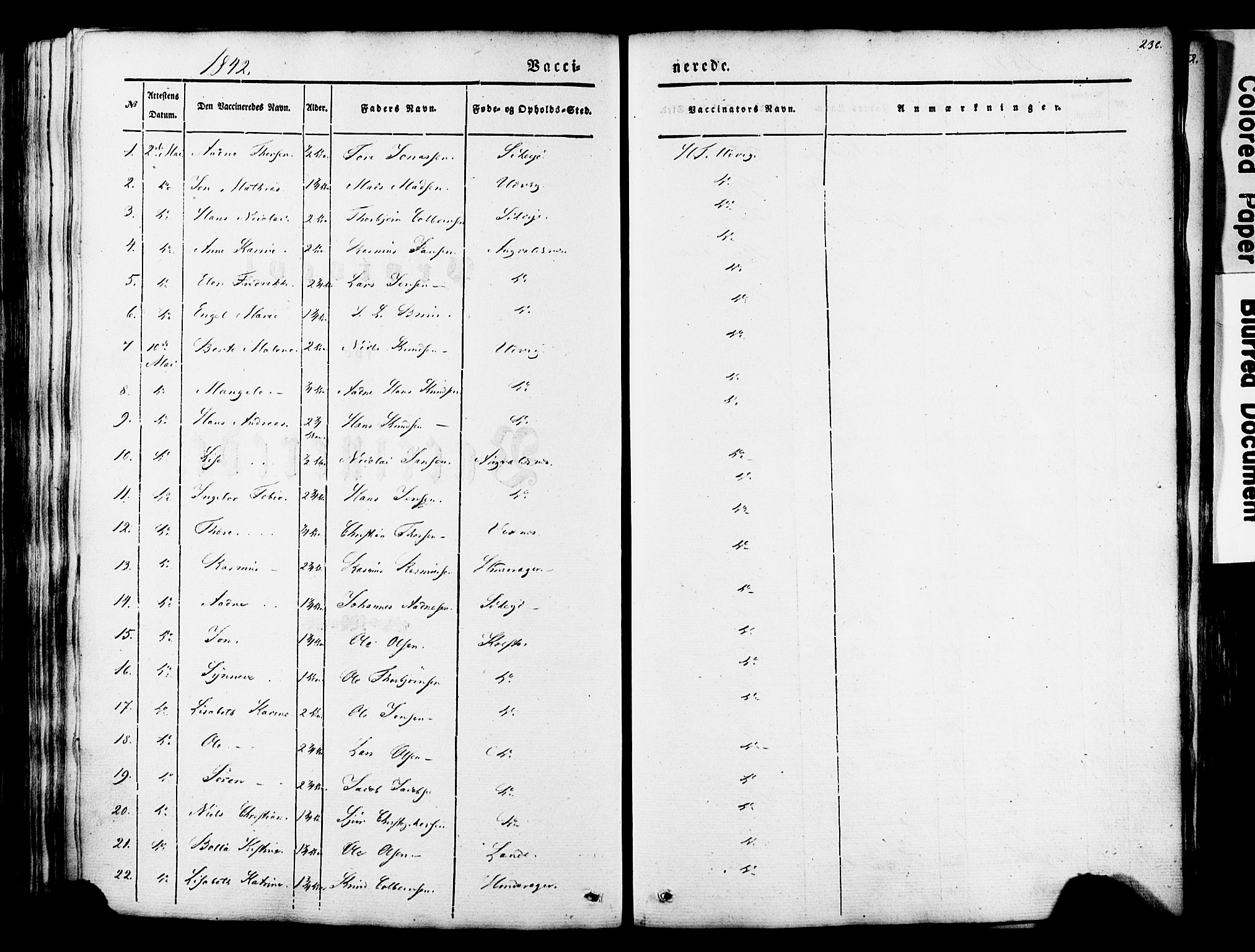 Avaldsnes sokneprestkontor, SAST/A -101851/H/Ha/Haa/L0007: Parish register (official) no. A 7, 1841-1853, p. 236