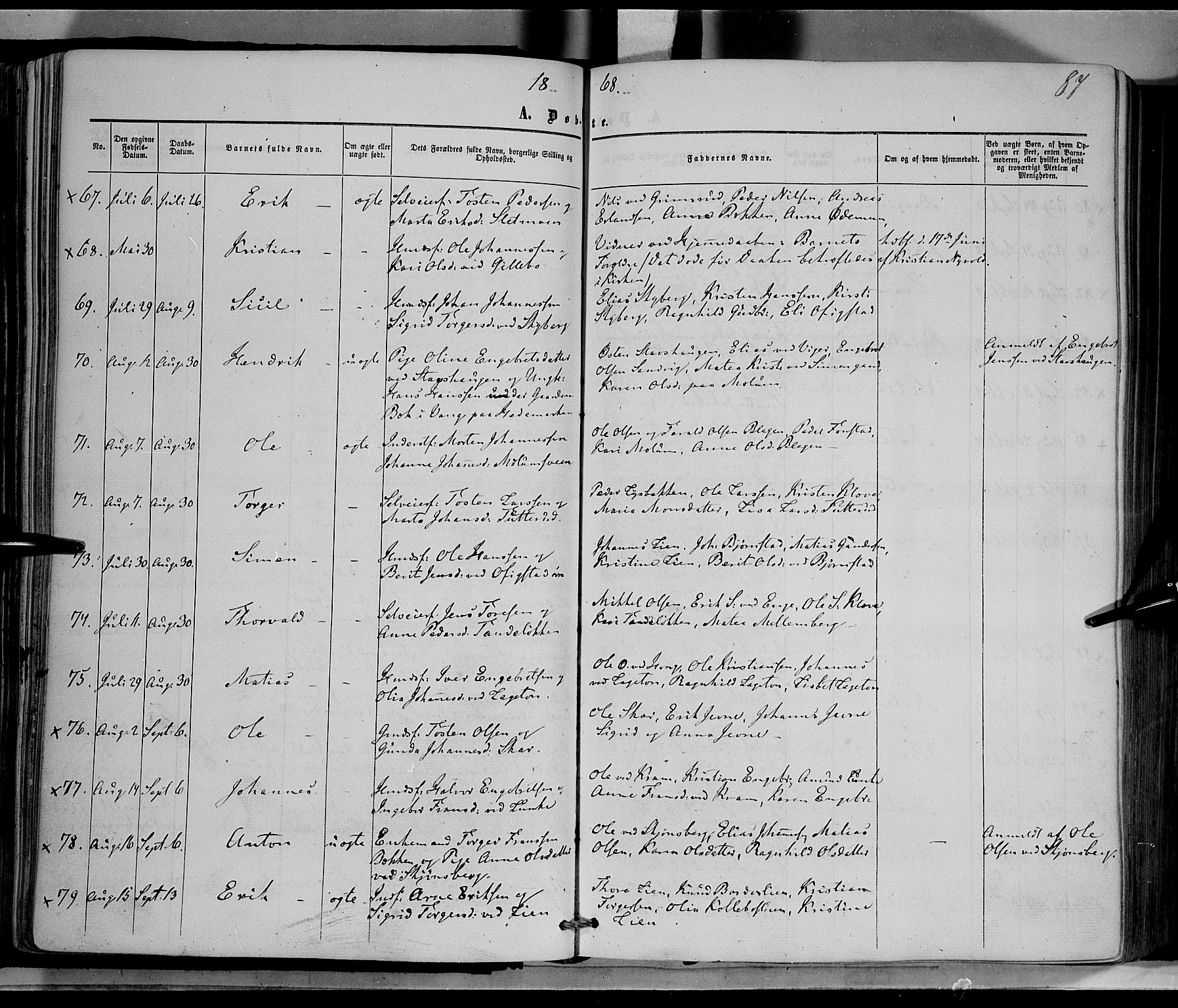 Øyer prestekontor, SAH/PREST-084/H/Ha/Haa/L0006: Parish register (official) no. 6, 1858-1874, p. 87