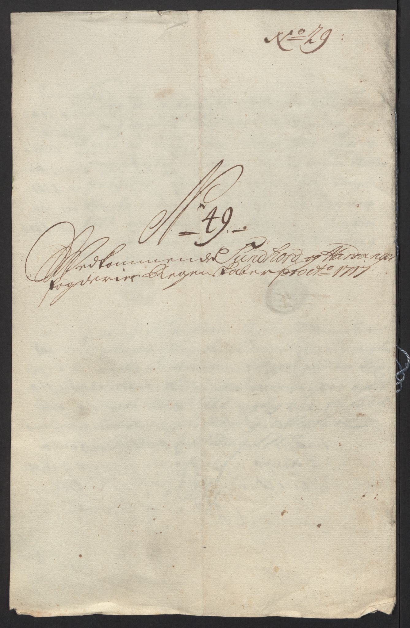 Rentekammeret inntil 1814, Reviderte regnskaper, Fogderegnskap, AV/RA-EA-4092/R48/L2994: Fogderegnskap Sunnhordland og Hardanger, 1717, p. 231