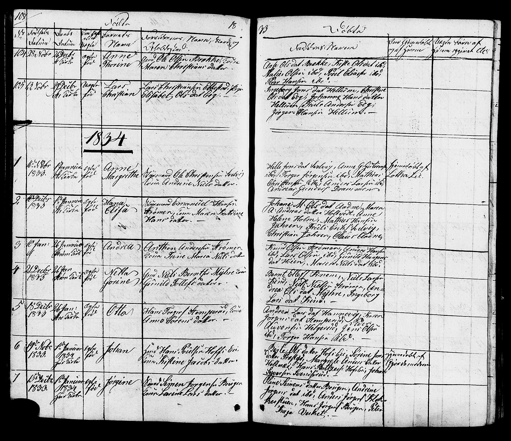 Hurum kirkebøker, SAKO/A-229/G/Ga/L0002: Parish register (copy) no. I 2, 1827-1857, p. 107
