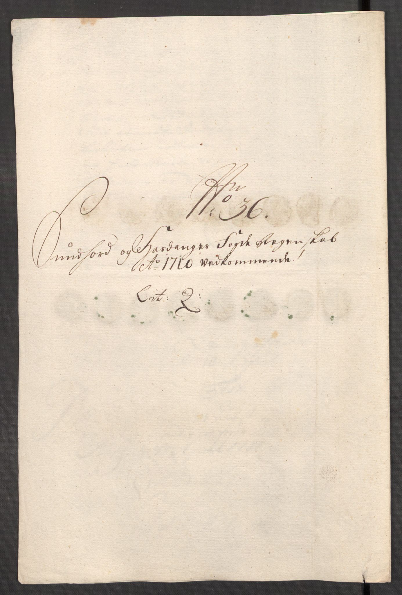 Rentekammeret inntil 1814, Reviderte regnskaper, Fogderegnskap, AV/RA-EA-4092/R48/L2986: Fogderegnskap Sunnhordland og Hardanger, 1709-1710, p. 566