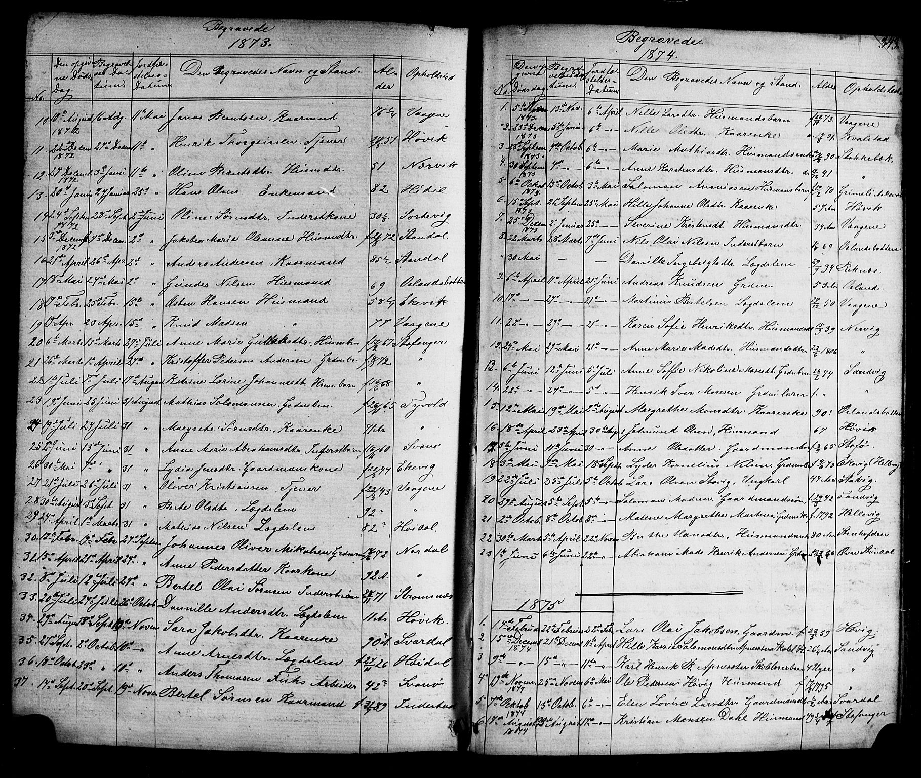 Kinn sokneprestembete, SAB/A-80801/H/Hab/Habc/L0002: Parish register (copy) no. C 2, 1869-1918, p. 343