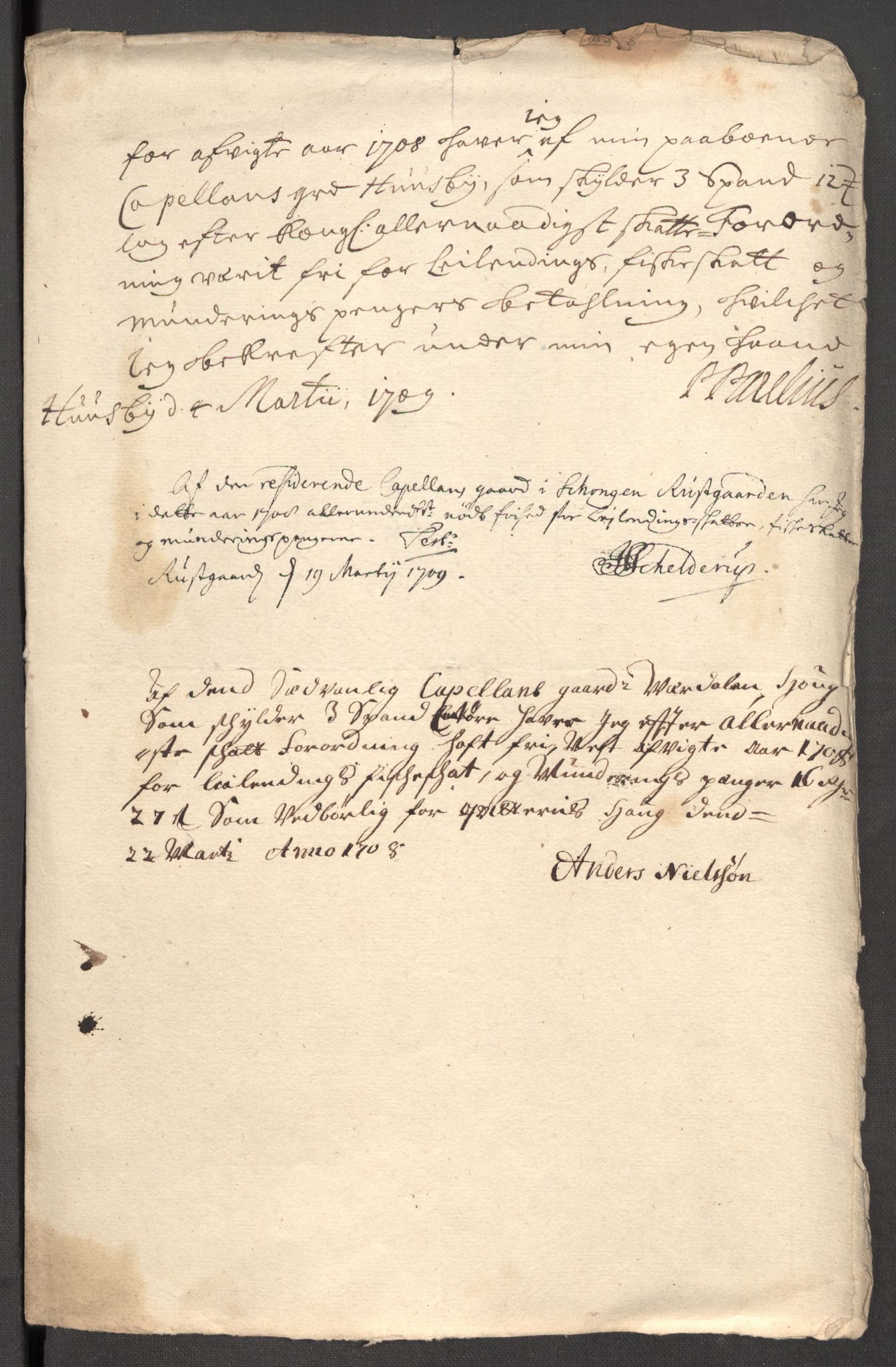 Rentekammeret inntil 1814, Reviderte regnskaper, Fogderegnskap, RA/EA-4092/R62/L4198: Fogderegnskap Stjørdal og Verdal, 1708, p. 241