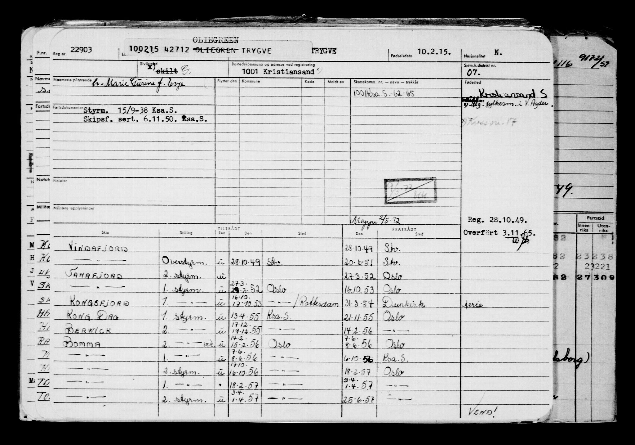 Direktoratet for sjømenn, AV/RA-S-3545/G/Gb/L0127: Hovedkort, 1915, p. 368