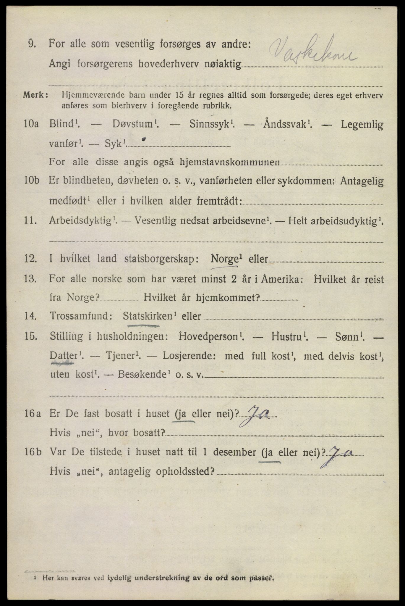 SAKO, 1920 census for Hurum, 1920, p. 6207