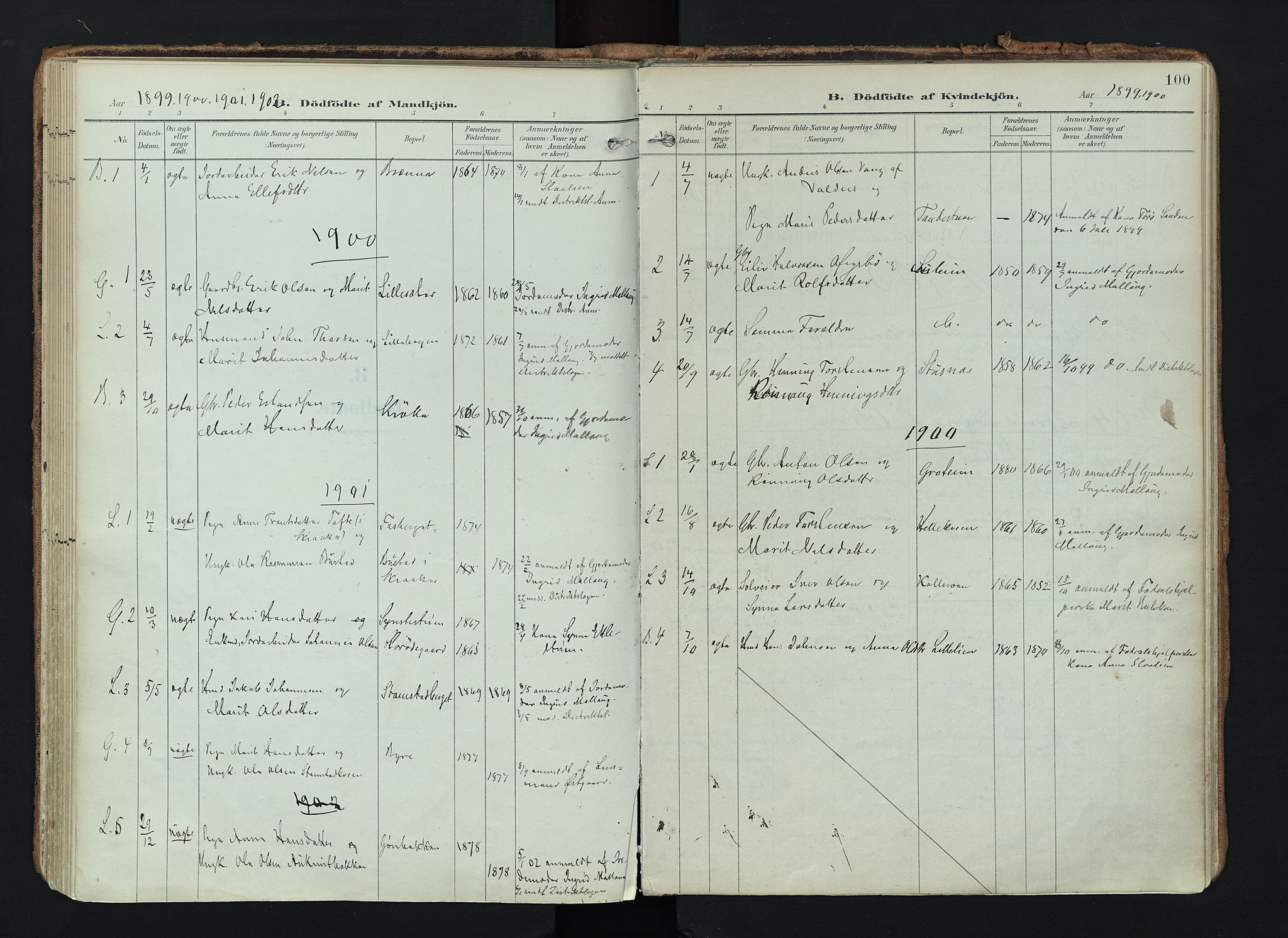 Lom prestekontor, SAH/PREST-070/K/L0010: Parish register (official) no. 10, 1899-1926, p. 100