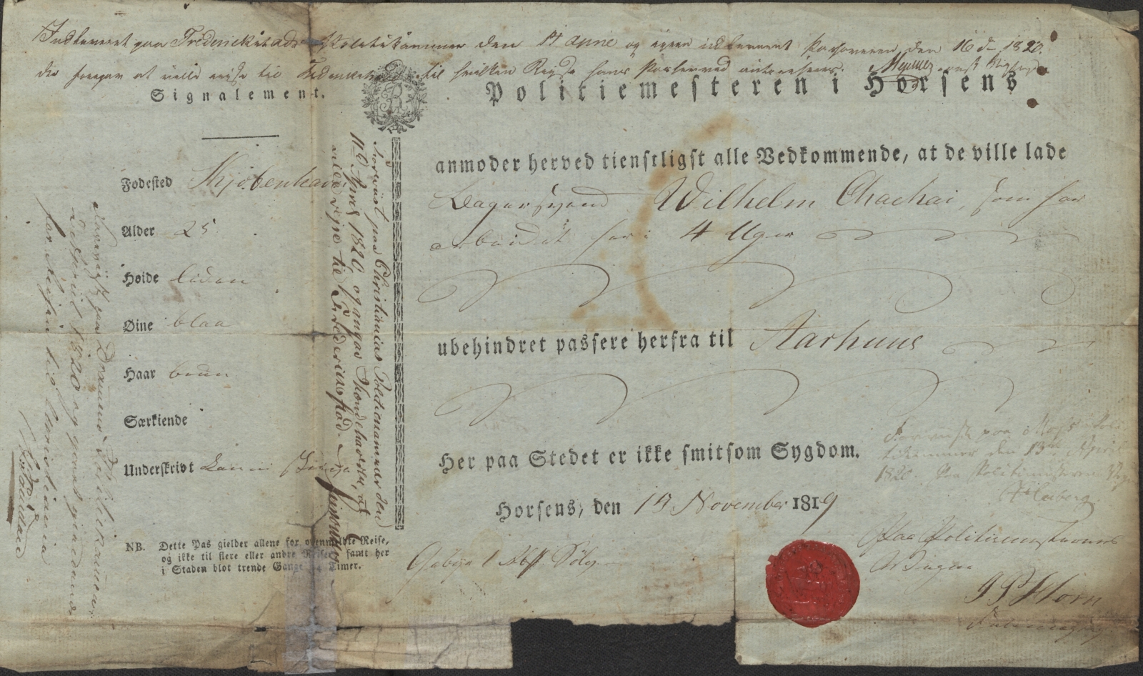 Bergen politikammer / politidistrikt, AV/SAB-A-60401/L.b, 1816-1822, p. 16
