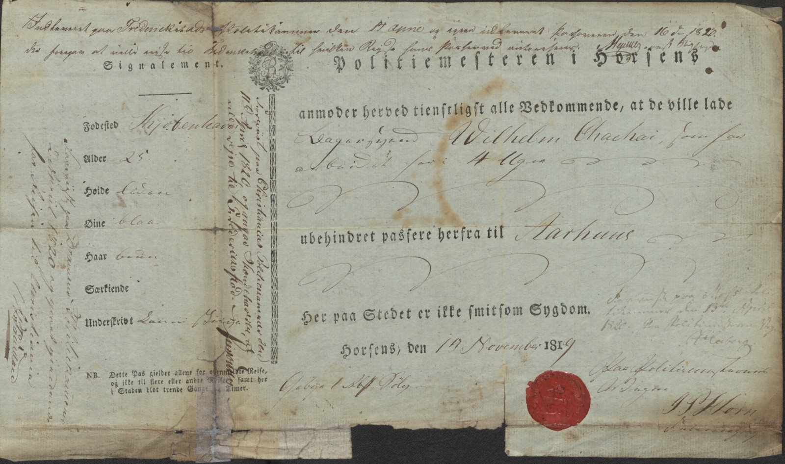 Bergen politikammer / politidistrikt, SAB/A-60401/L.b, 1816-1822, p. 16