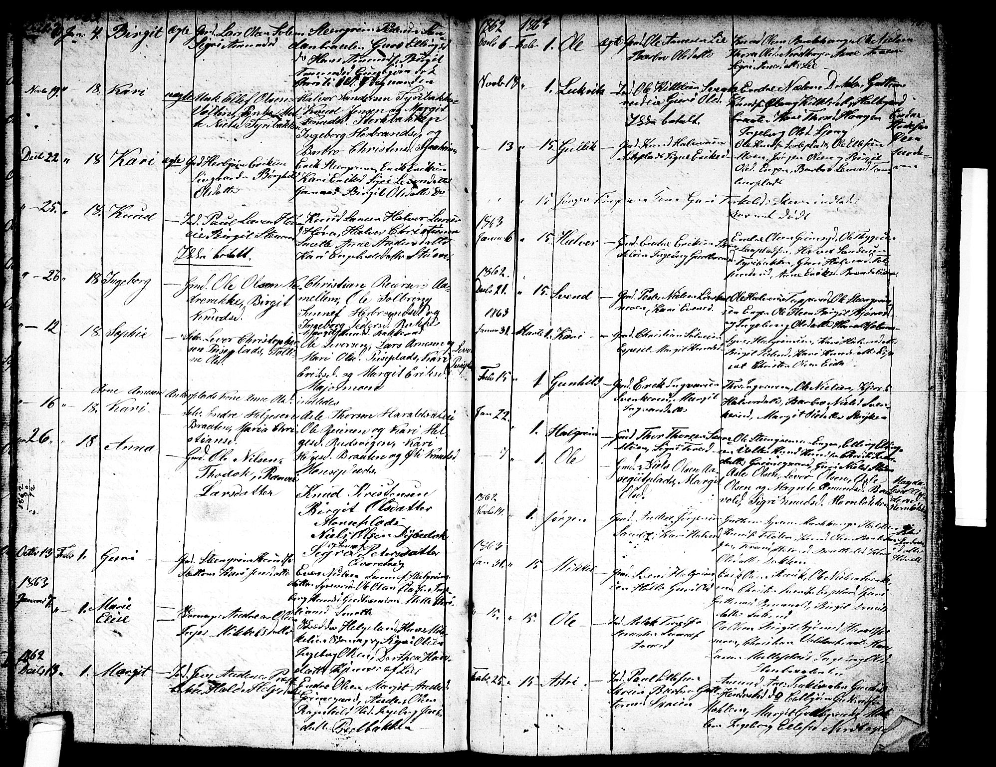 Nes kirkebøker, AV/SAKO-A-236/G/Ga/L0001: Parish register (copy) no. I 1, 1843-1872