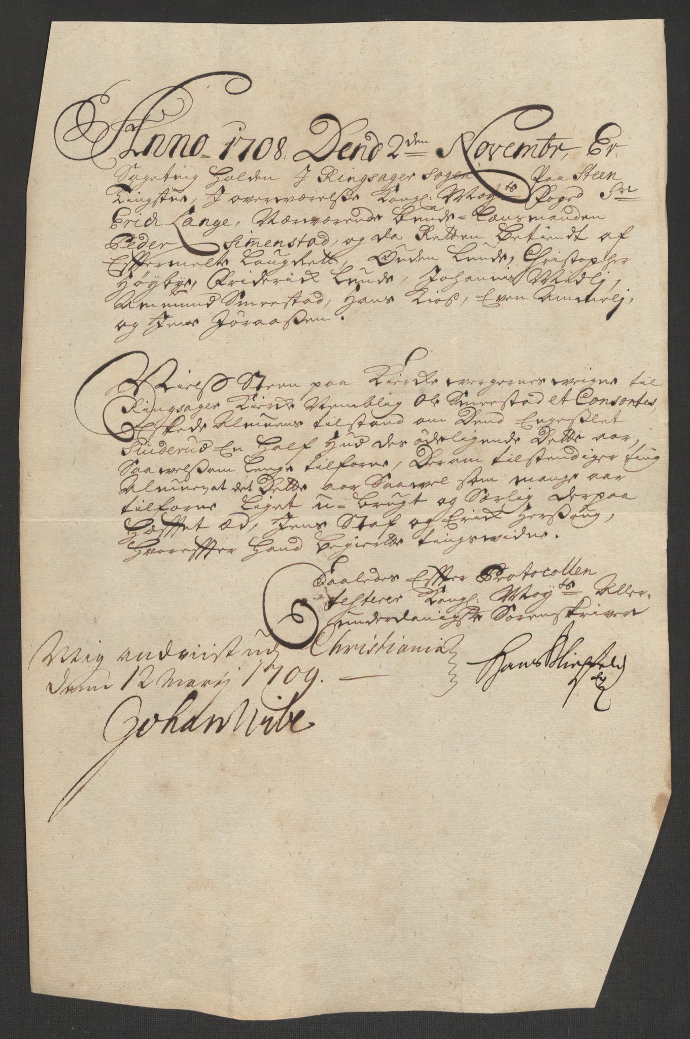 Rentekammeret inntil 1814, Reviderte regnskaper, Fogderegnskap, RA/EA-4092/R16/L1044: Fogderegnskap Hedmark, 1708, p. 287