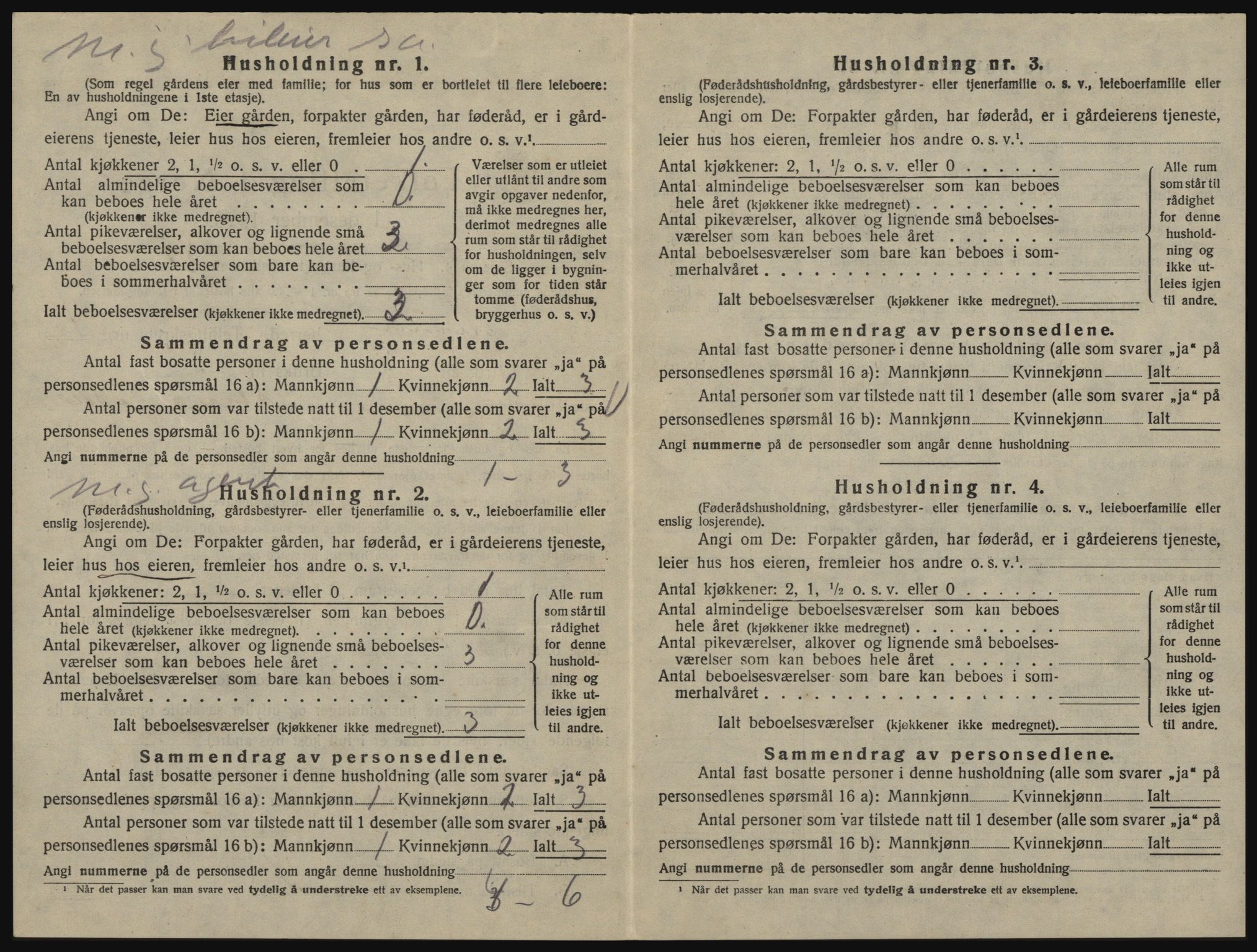 SAO, 1920 census for Glemmen, 1920, p. 1628