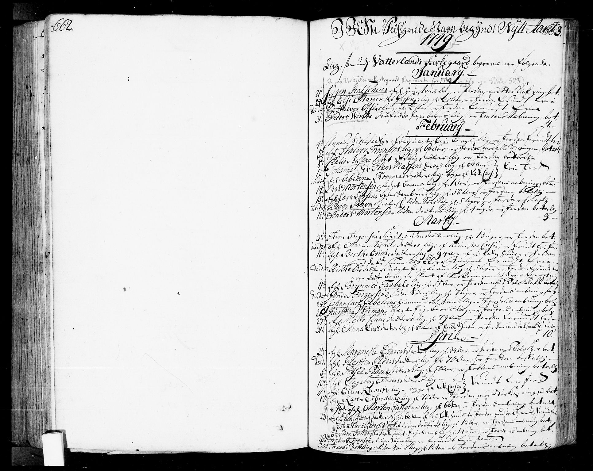 Oslo domkirke Kirkebøker, AV/SAO-A-10752/F/Fa/L0004: Parish register (official) no. 4, 1743-1786, p. 662-663