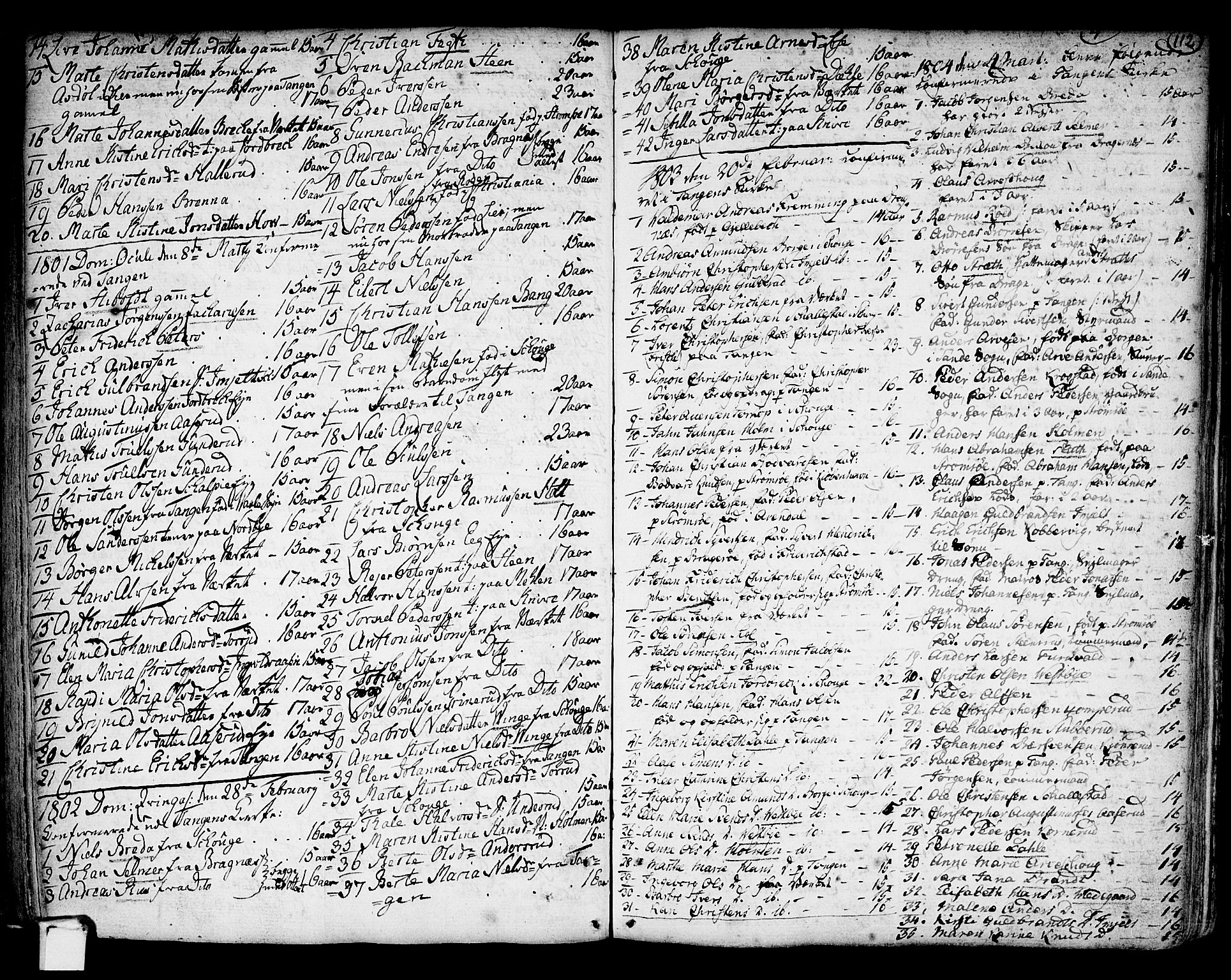 Strømsø kirkebøker, SAKO/A-246/F/Fb/L0002: Parish register (official) no. II 2, 1739-1814, p. 112