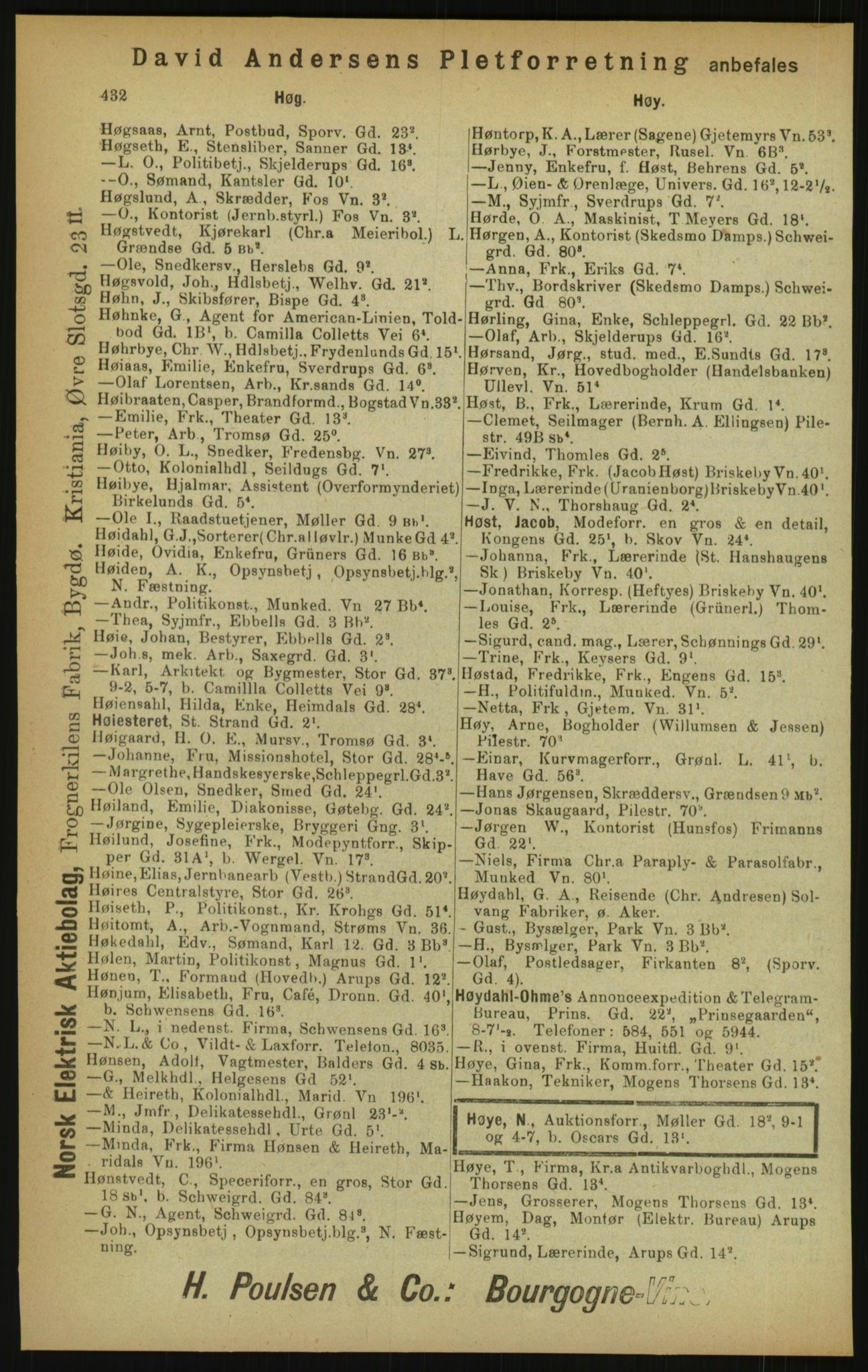 Kristiania/Oslo adressebok, PUBL/-, 1900, p. 432