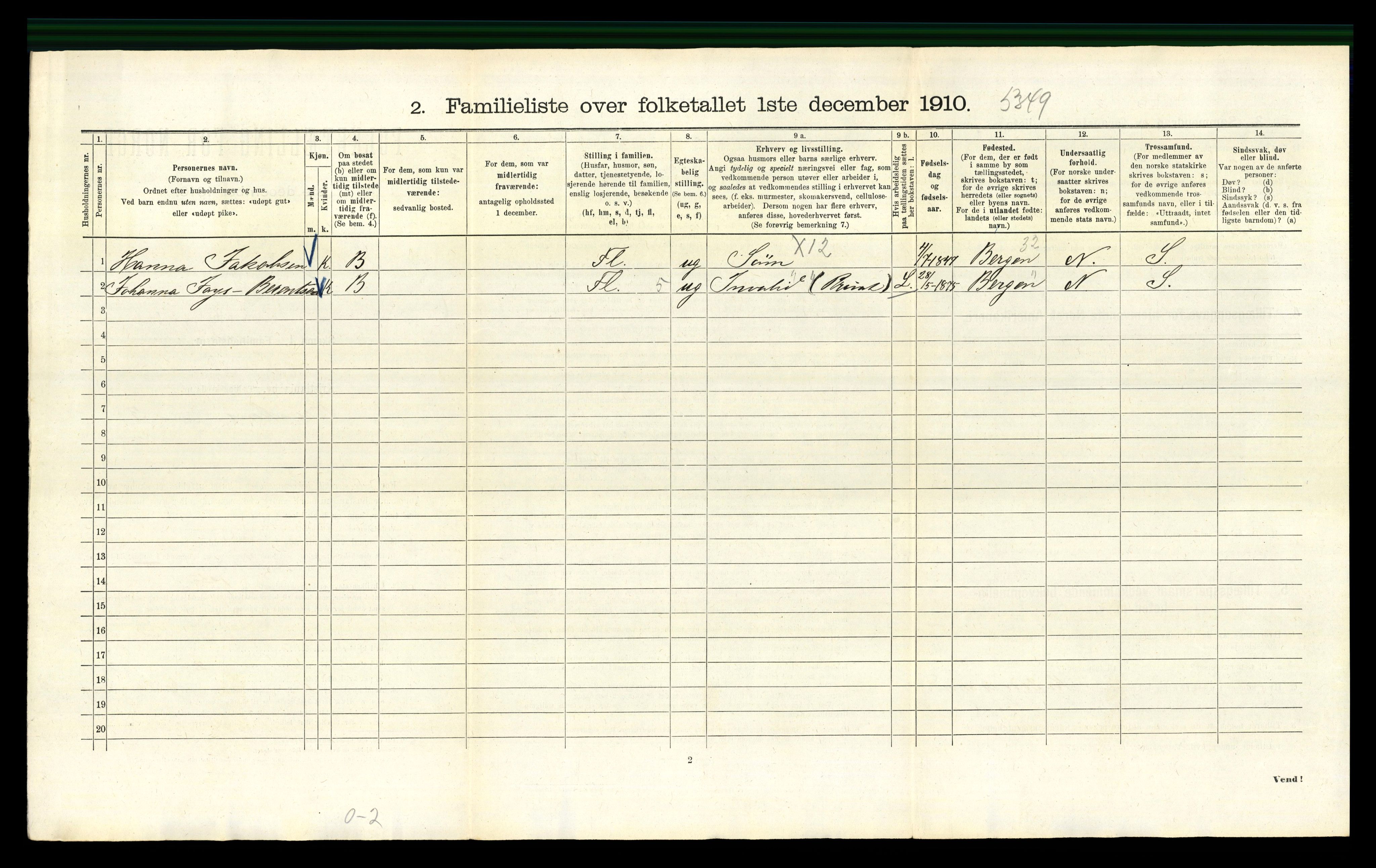 RA, 1910 census for Kristiania, 1910, p. 9920