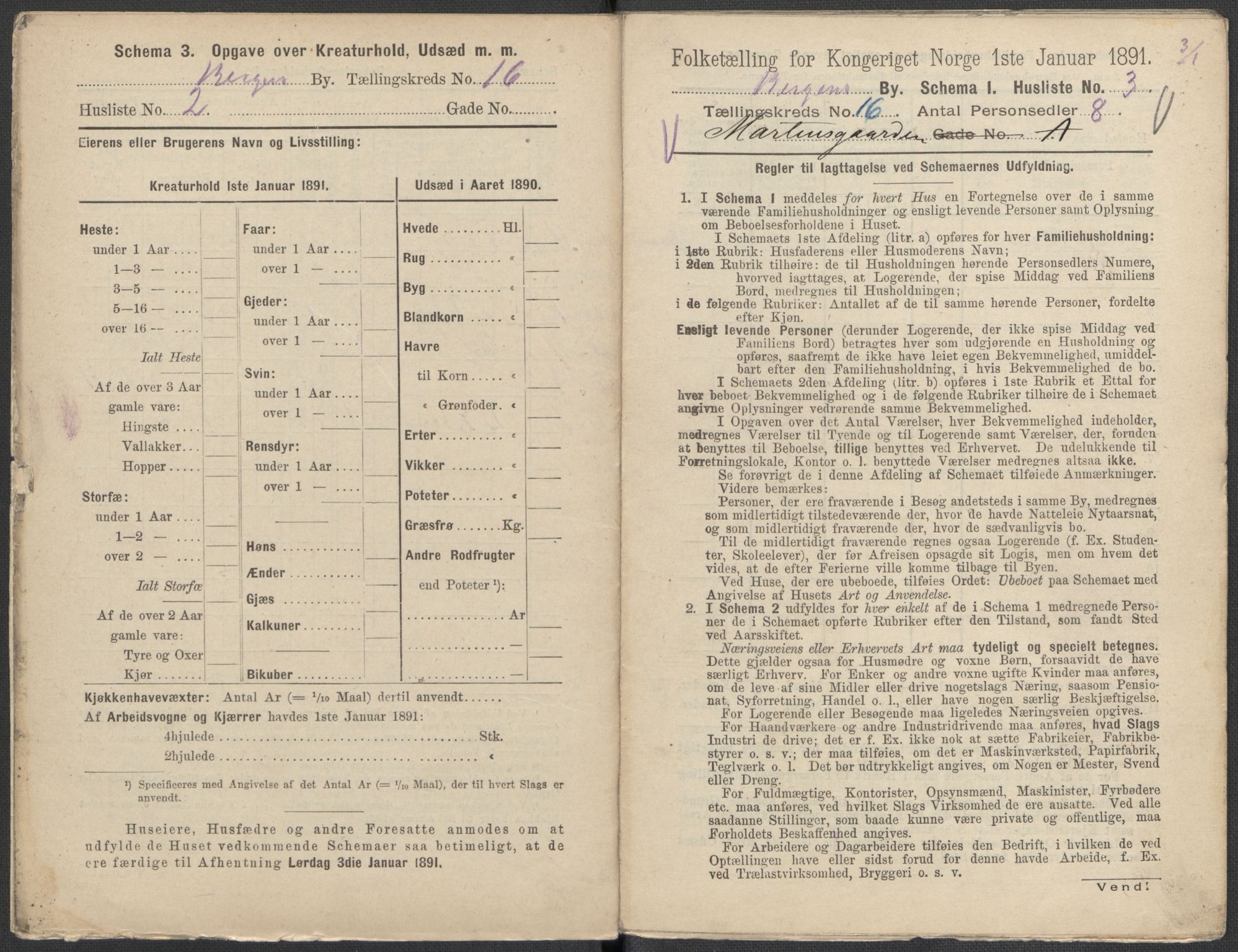 RA, 1891 Census for 1301 Bergen, 1891, p. 2470