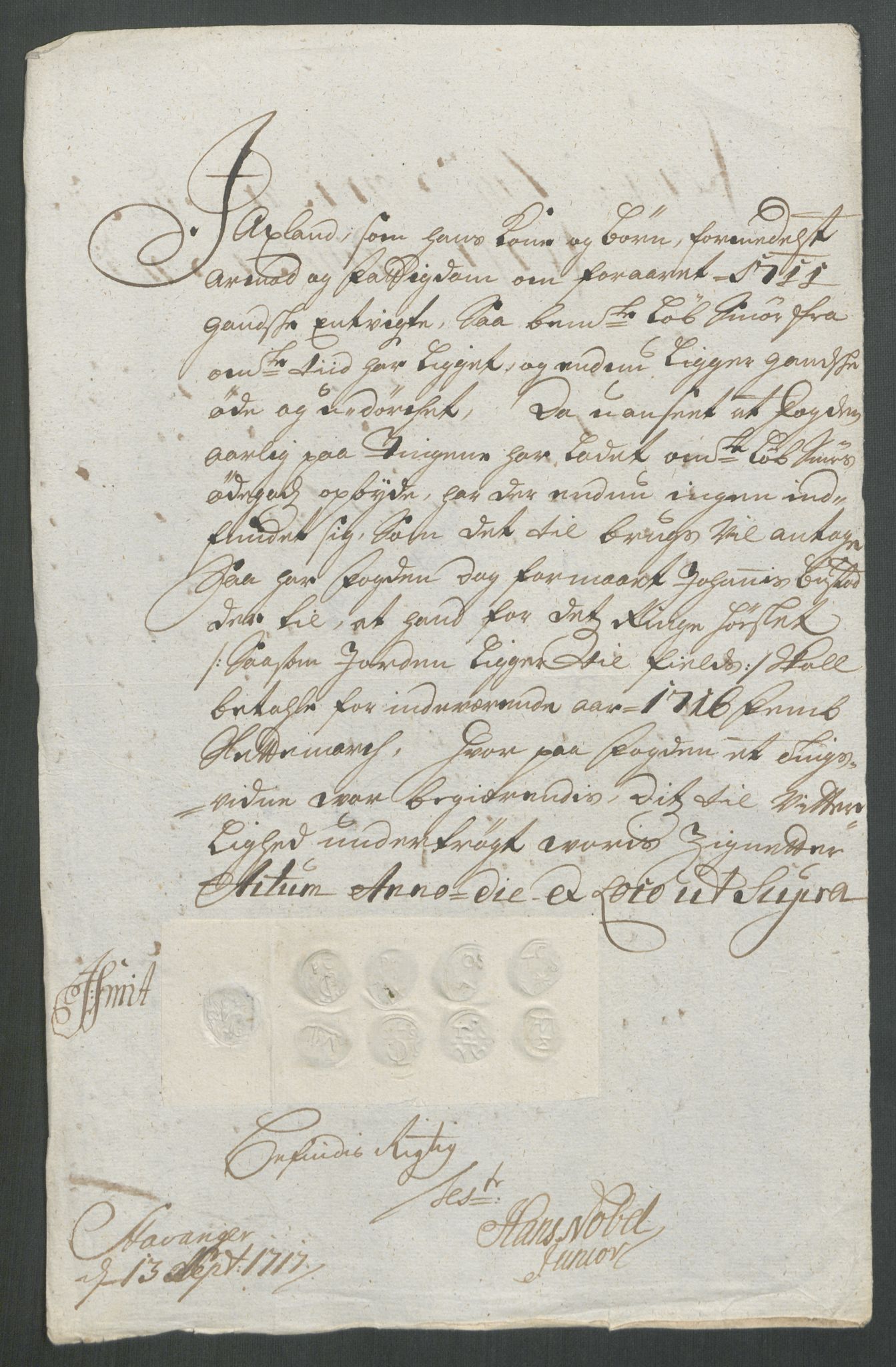 Rentekammeret inntil 1814, Reviderte regnskaper, Fogderegnskap, RA/EA-4092/R47/L2869: Fogderegnskap Ryfylke, 1716, p. 228