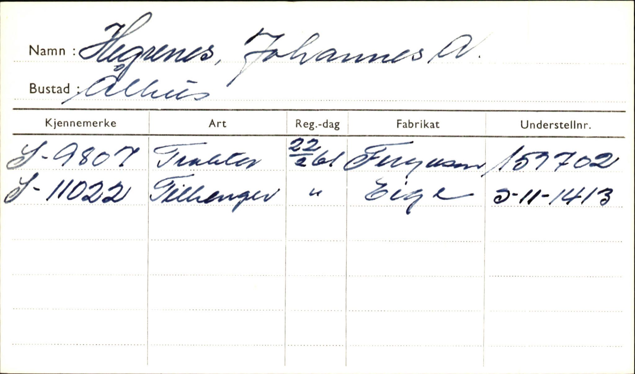 Statens vegvesen, Sogn og Fjordane vegkontor, AV/SAB-A-5301/4/F/L0001A: Eigarregister Fjordane til 1.6.1961, 1930-1961, p. 312