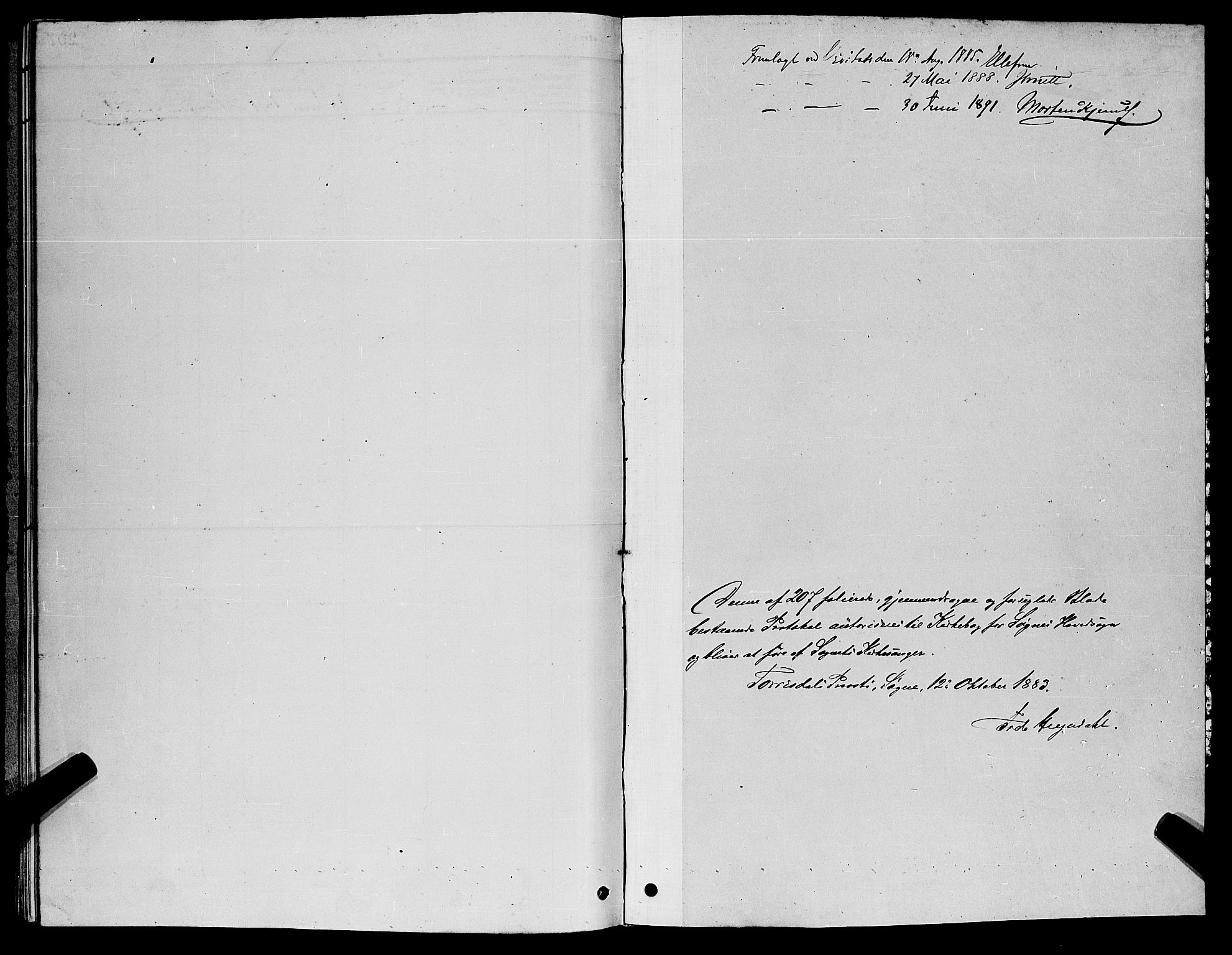 Søgne sokneprestkontor, SAK/1111-0037/F/Fb/Fbb/L0005: Parish register (copy) no. B 5, 1884-1891