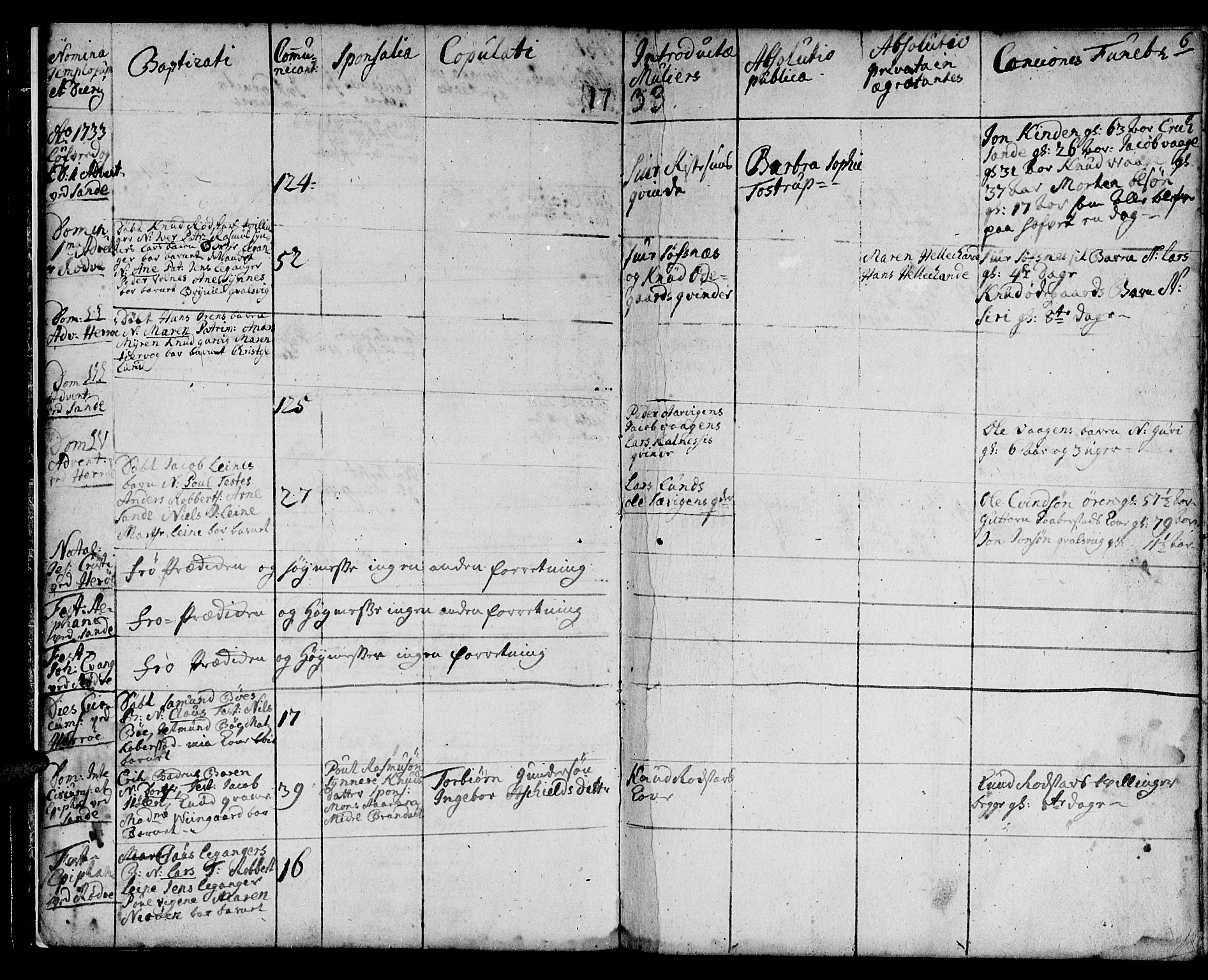 Ministerialprotokoller, klokkerbøker og fødselsregistre - Møre og Romsdal, AV/SAT-A-1454/507/L0066: Parish register (official) no. 507A01, 1731-1766, p. 6