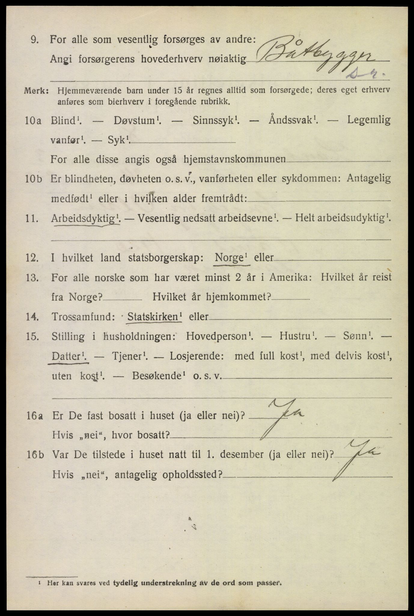 SAK, 1920 census for Landvik, 1920, p. 3431