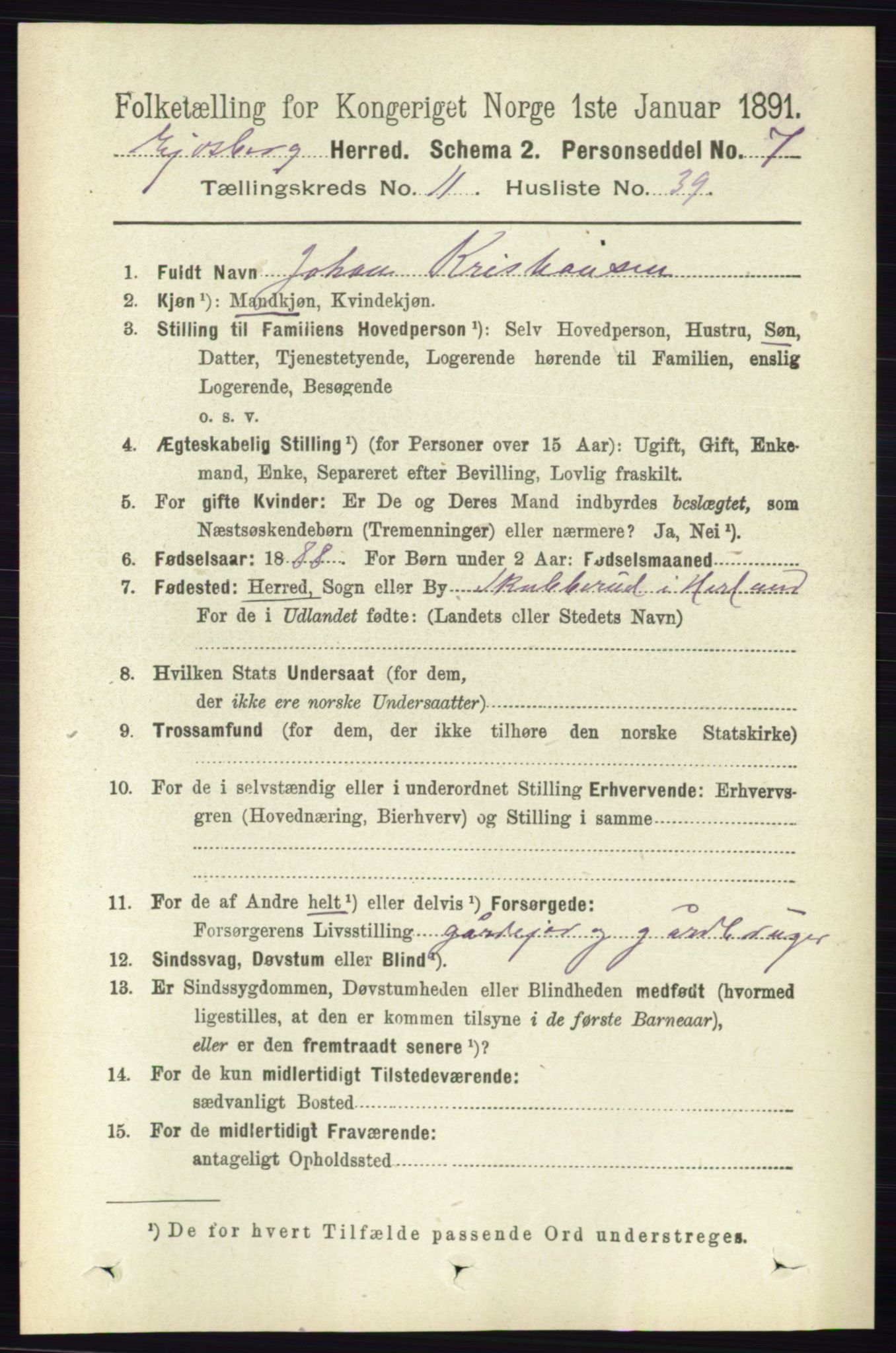 RA, 1891 census for 0125 Eidsberg, 1891, p. 6568