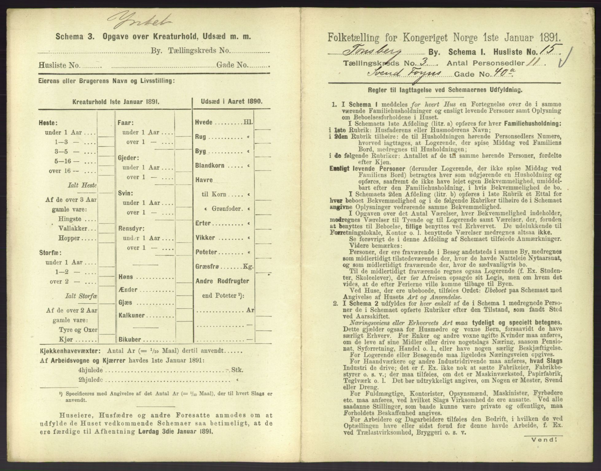 RA, 1891 census for 0705 Tønsberg, 1891, p. 178