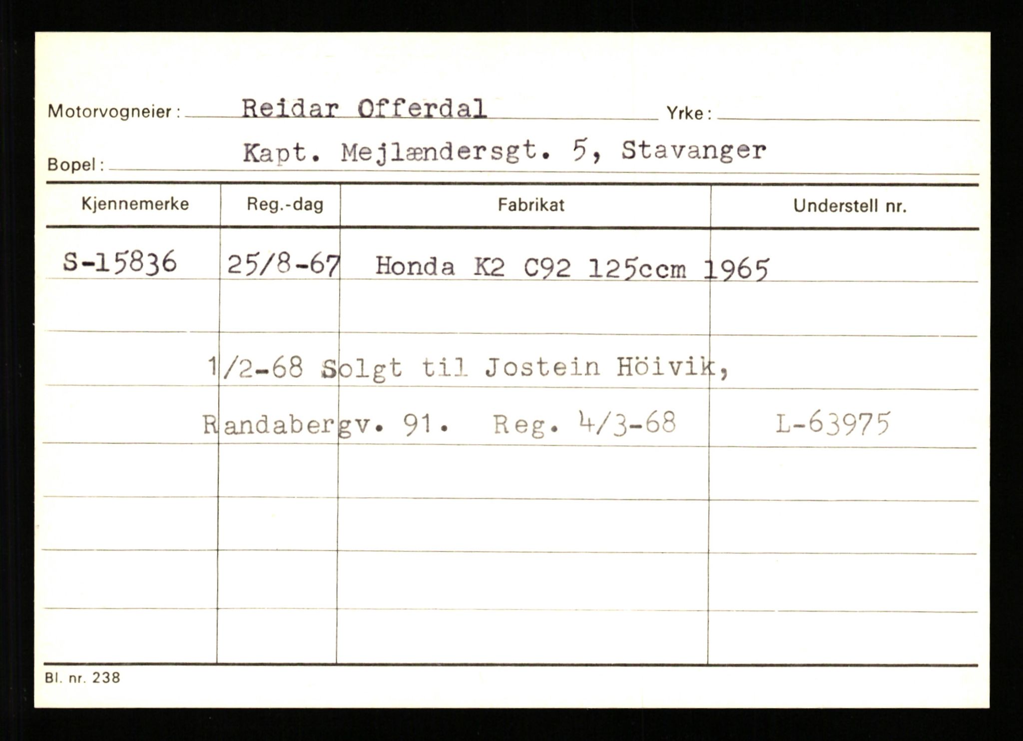 Stavanger trafikkstasjon, AV/SAST-A-101942/0/G/L0004: Registreringsnummer: 15497 - 22957, 1930-1971, p. 221