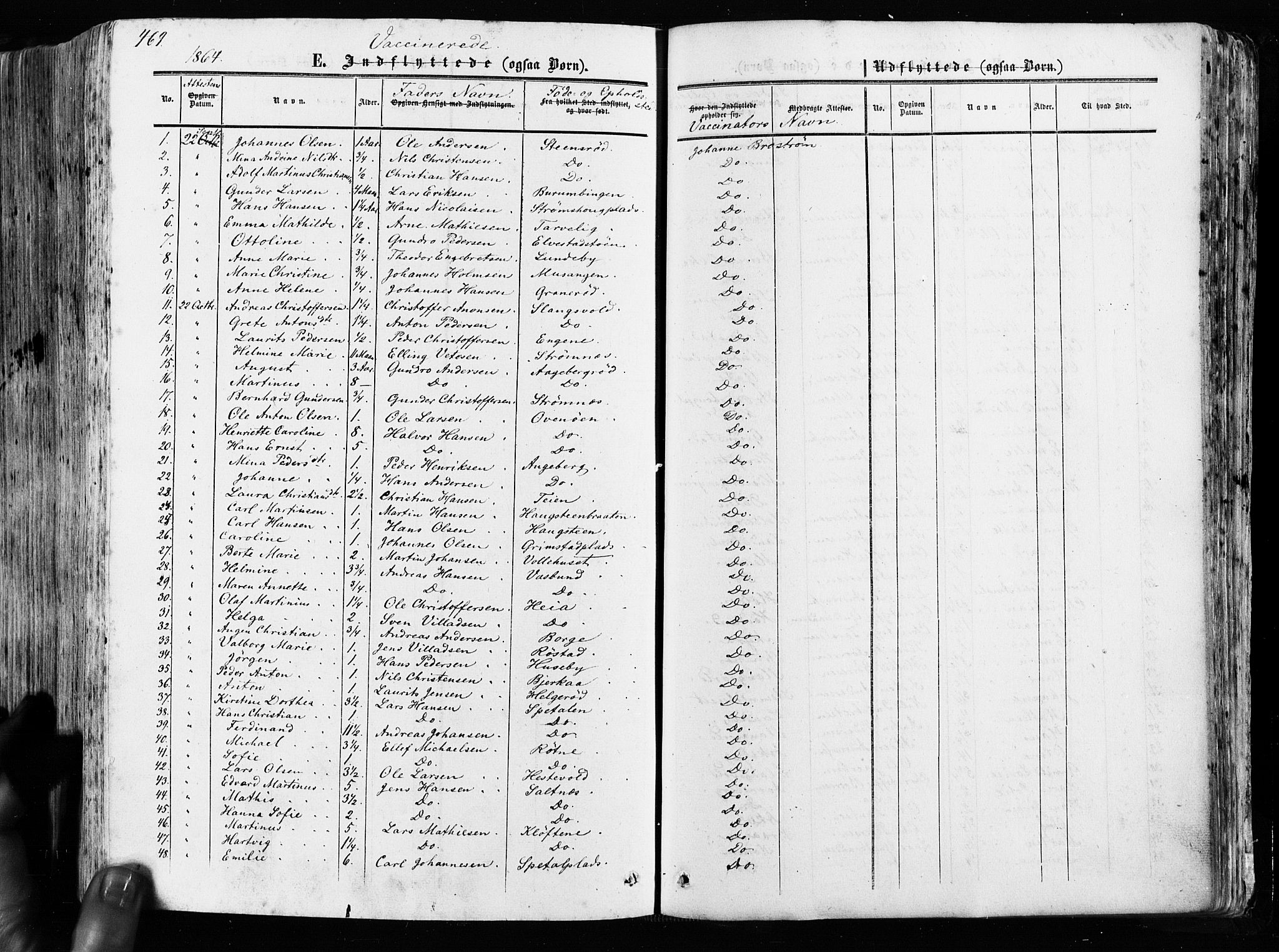 Råde prestekontor kirkebøker, AV/SAO-A-2009/F/Fa/L0006: Parish register (official) no. 6, 1854-1877, p. 469