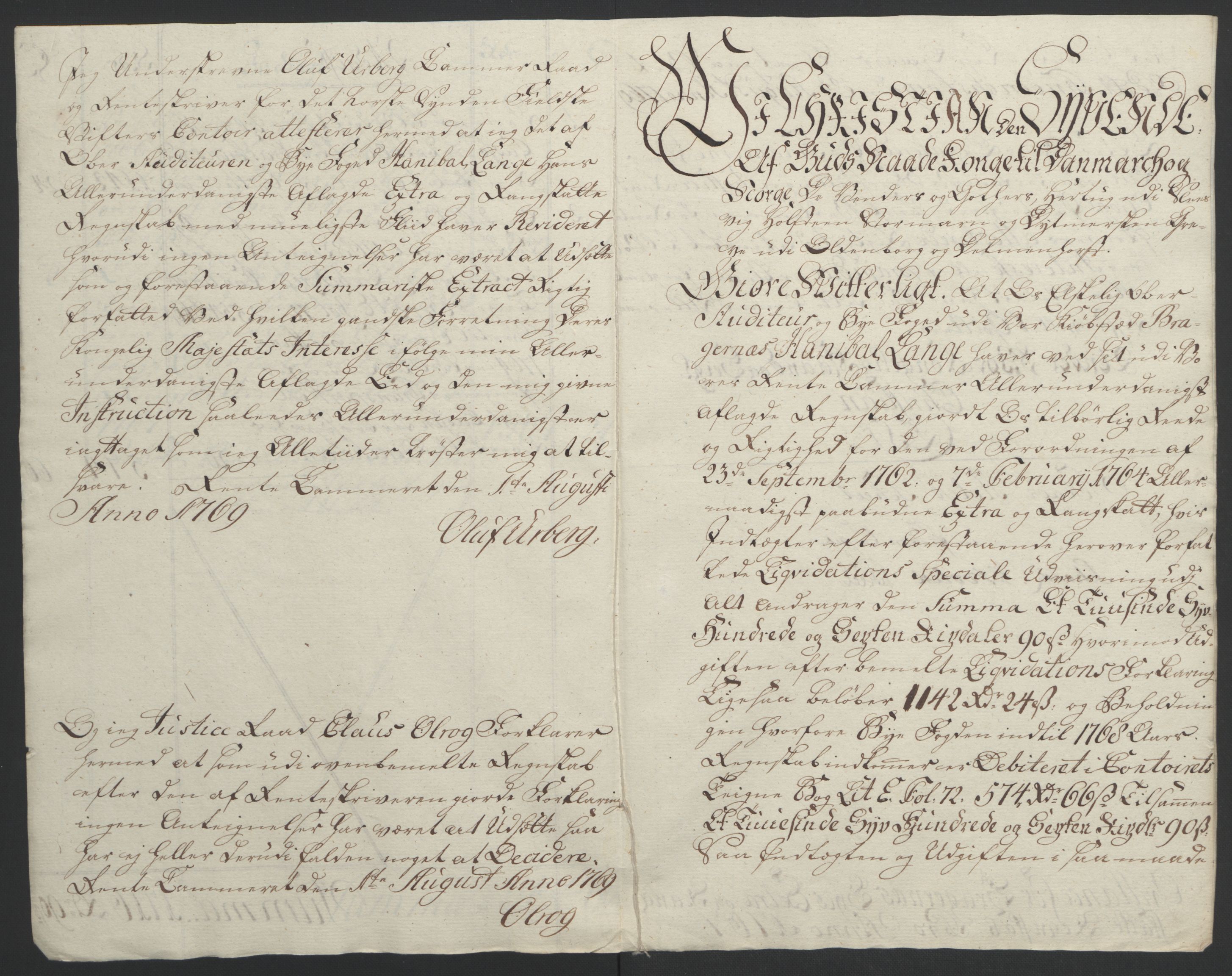 Rentekammeret inntil 1814, Reviderte regnskaper, Byregnskaper, AV/RA-EA-4066/R/Rf/L0119/0001: [F2] Kontribusjonsregnskap / Ekstraskatt, 1762-1767, p. 388