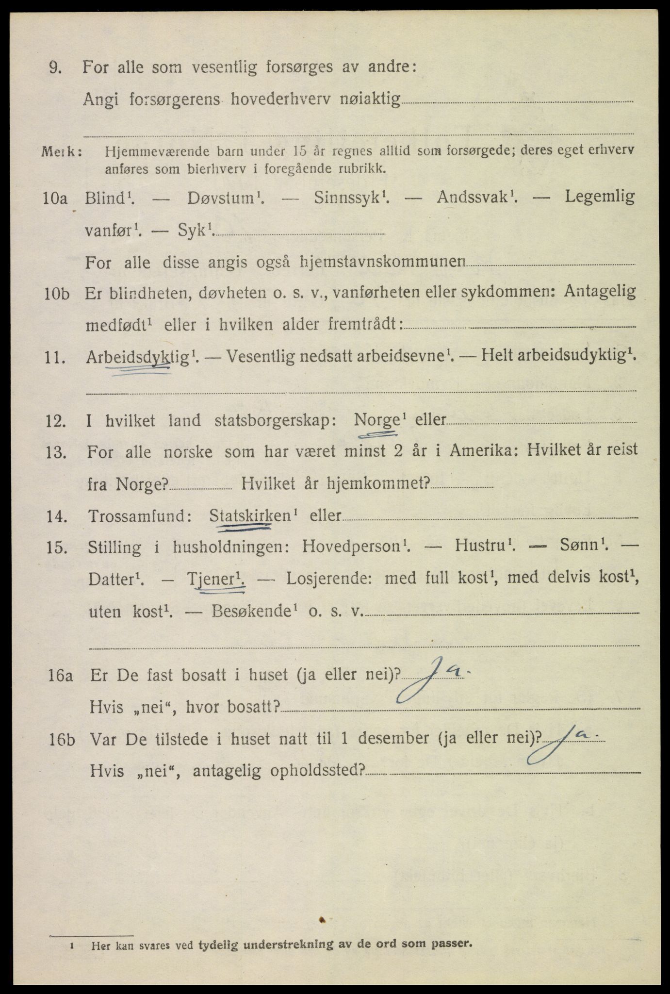 SAH, 1920 census for Nes (Hedmark), 1920, p. 7537