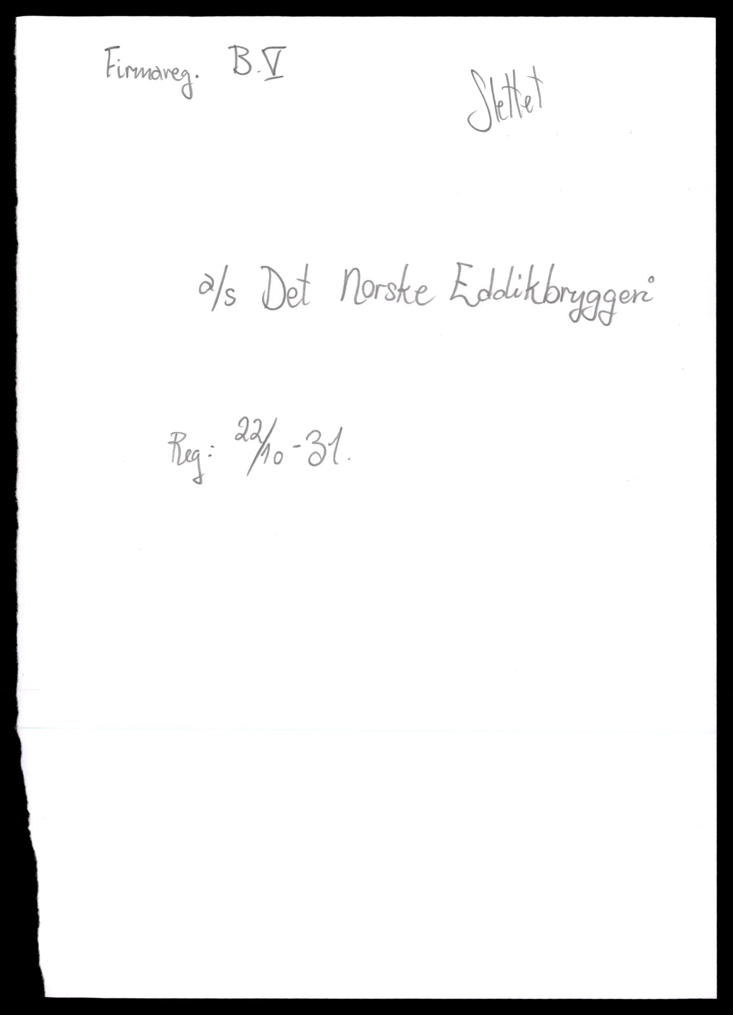 Moss tingrett, AV/SAT-A-10063/K/Kc/Kca/L0013: Aksjeselskap, Det - Exp, 1944-1990, p. 1