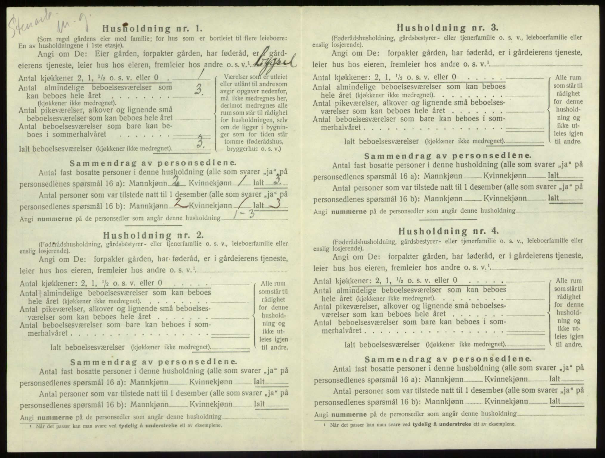 SAB, 1920 census for Førde, 1920, p. 902