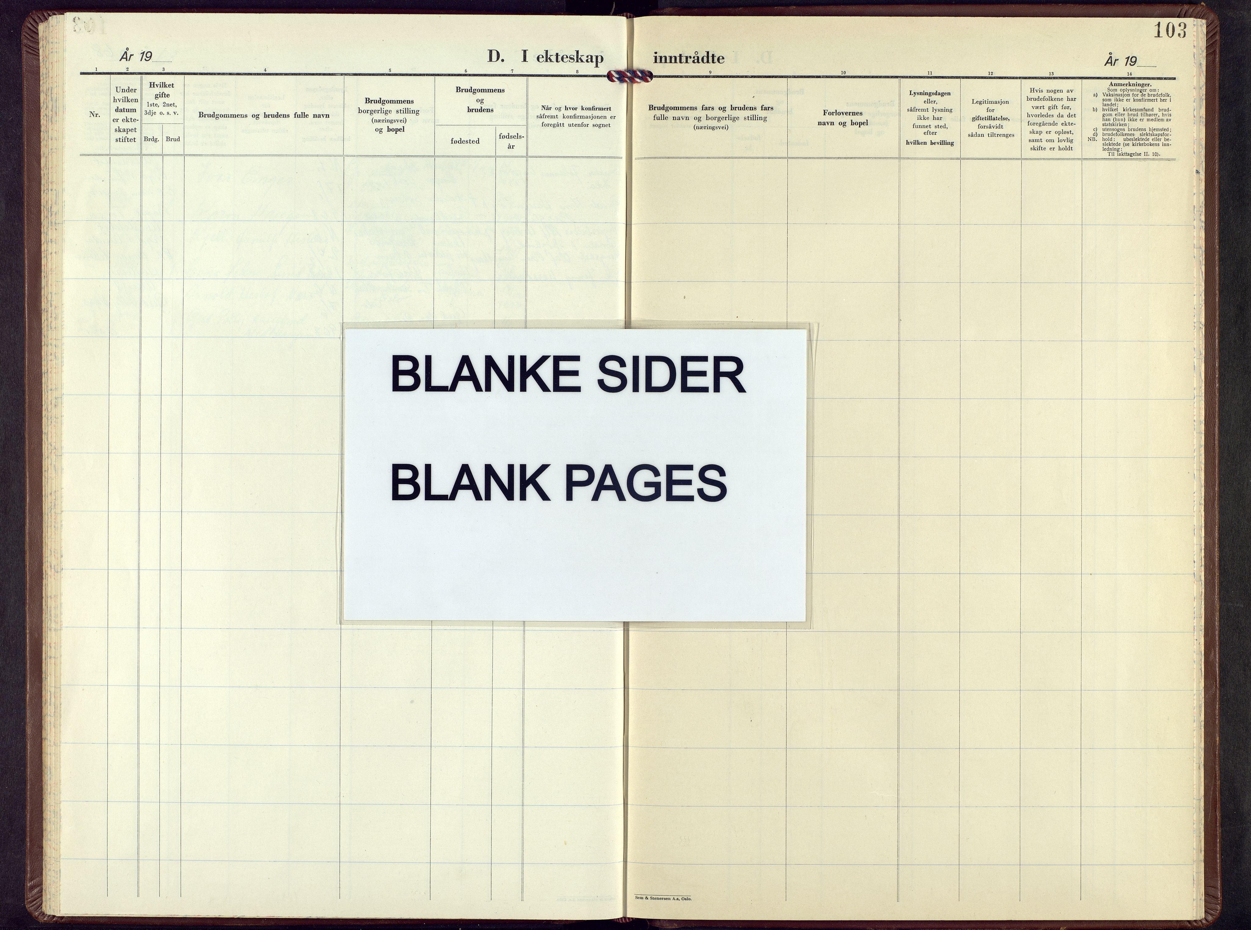 Nordre Land prestekontor, AV/SAH-PREST-124/H/Ha/Hab/L0010: Parish register (copy) no. 10, 1957-1968, p. 103